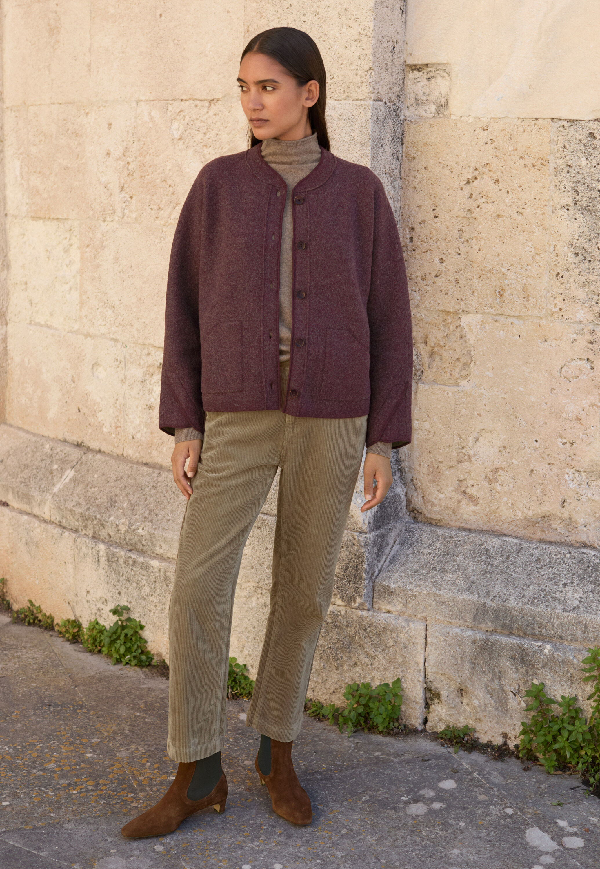 Slim cropped trousers
