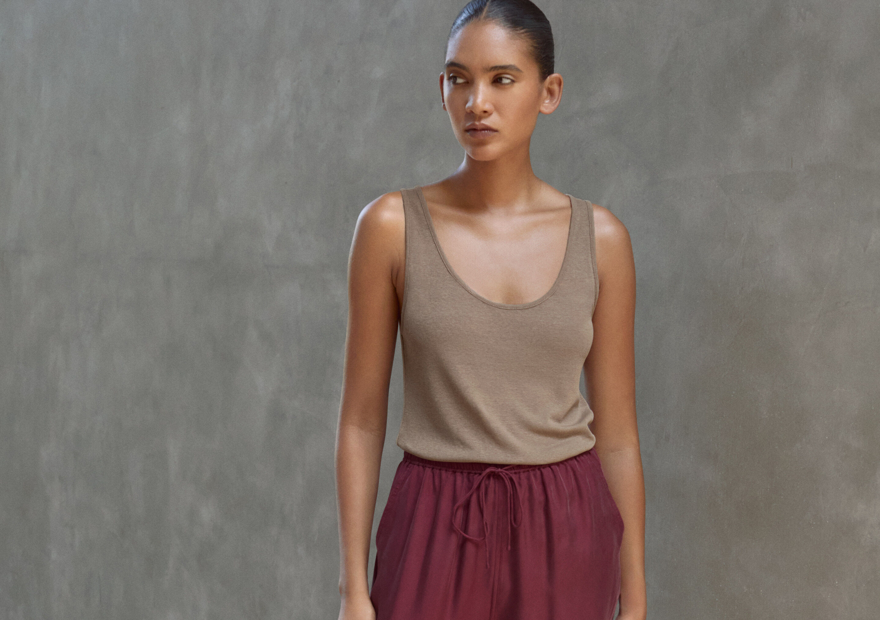 Button-shoulder top
