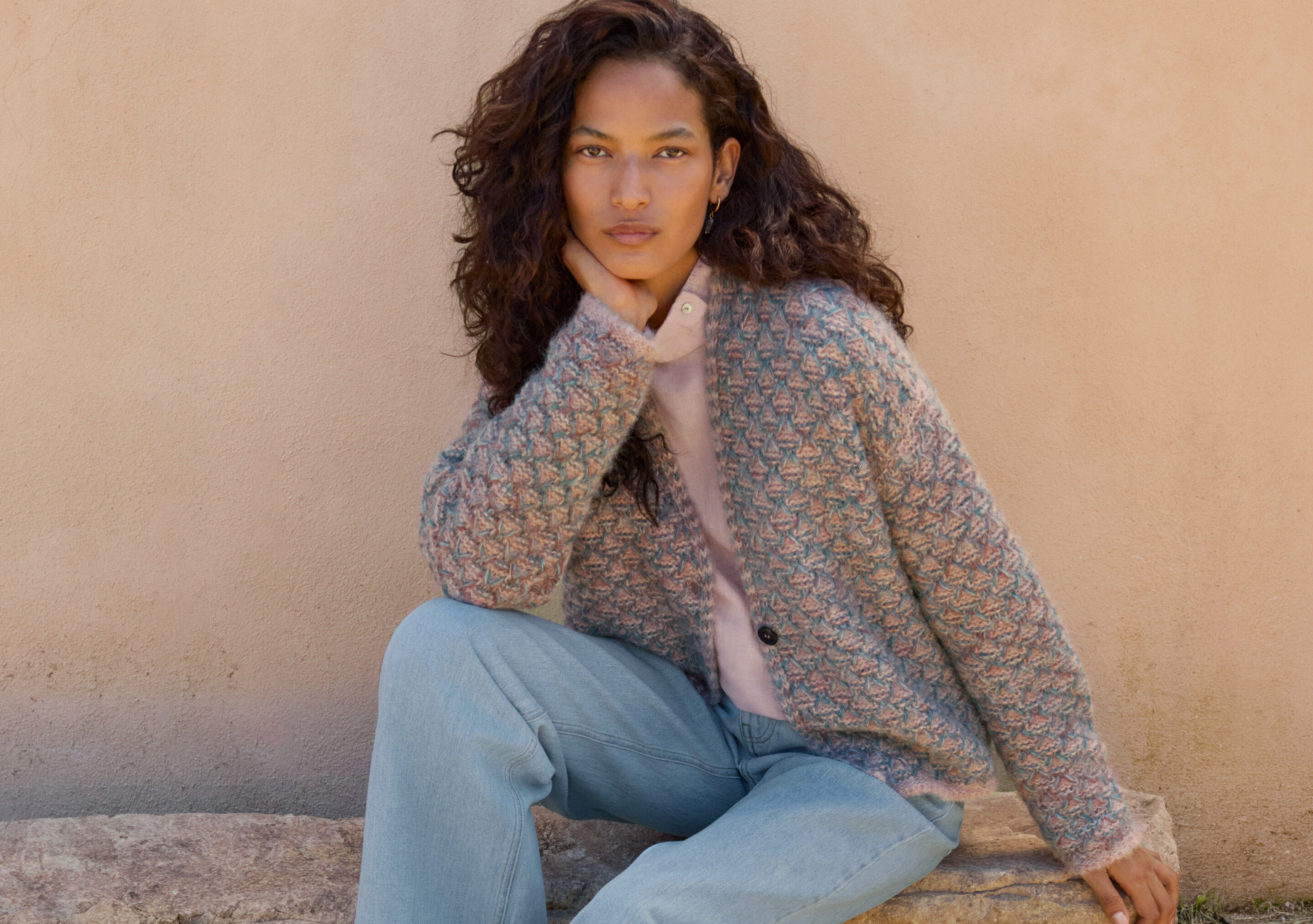 Button-through sweater