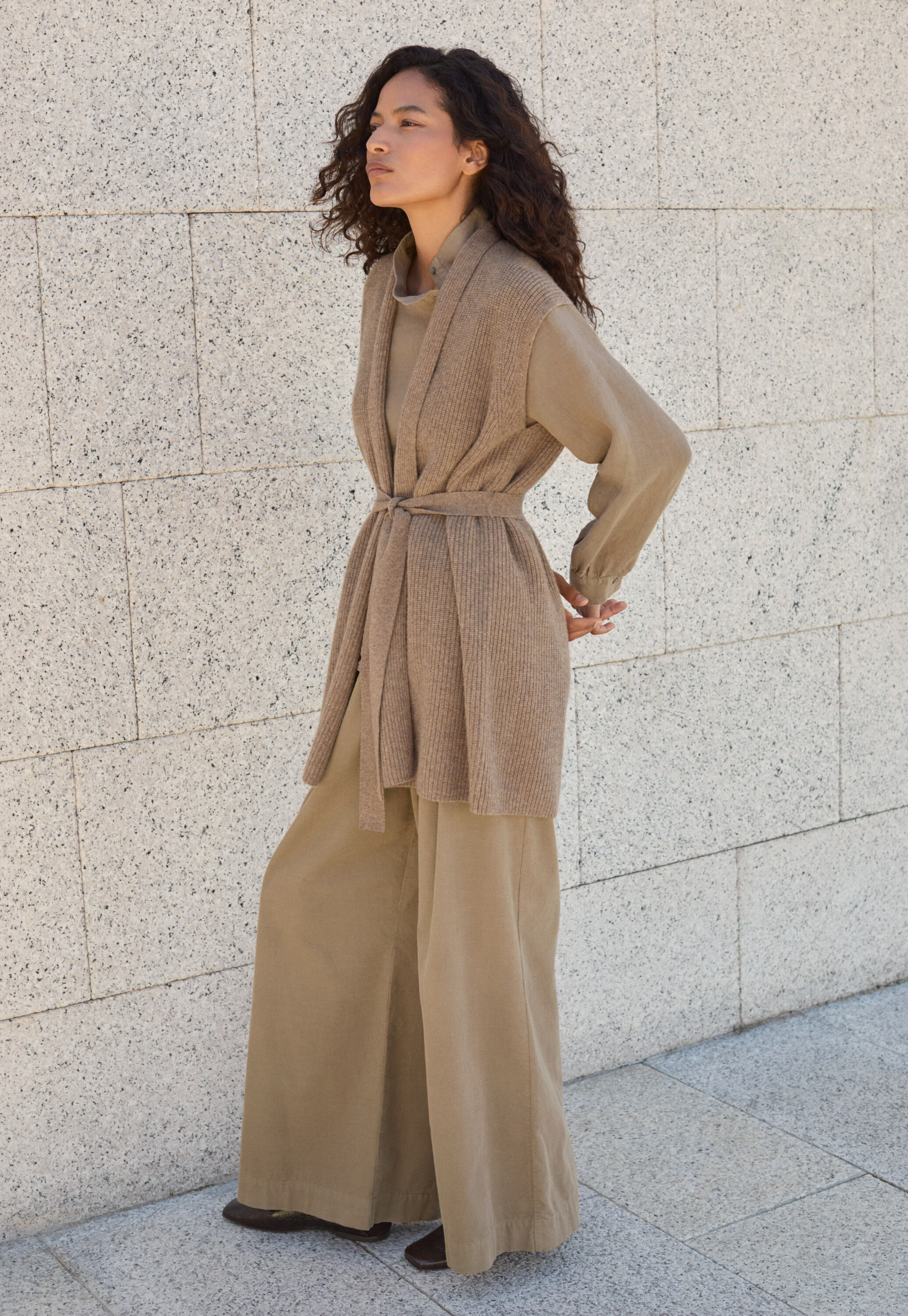 Funnel-neck sweater