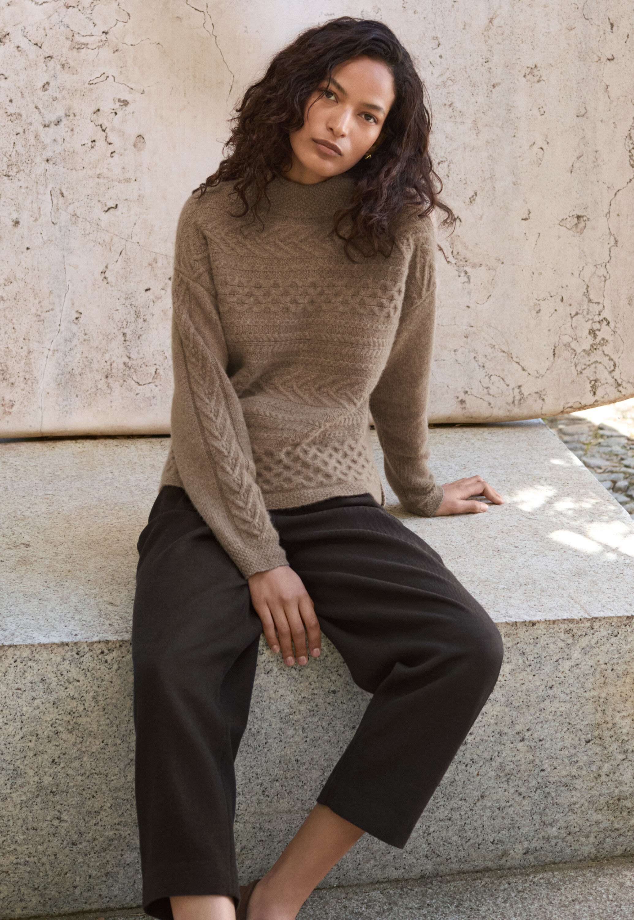 Edge-to-edge cardigan
