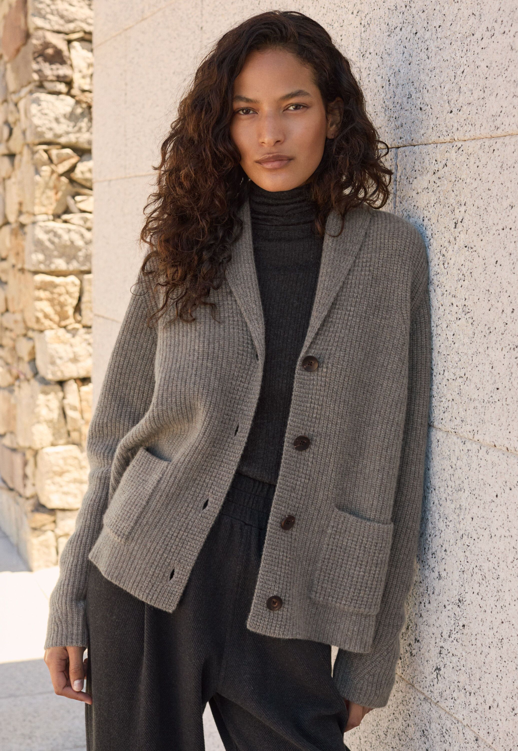 Button-through sweater