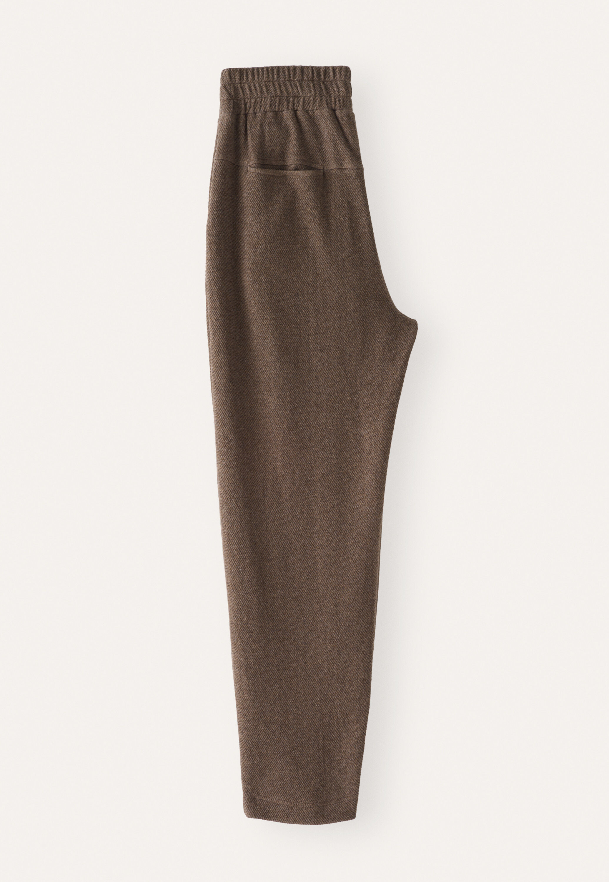 Jersey trousers, Taupe brown, large