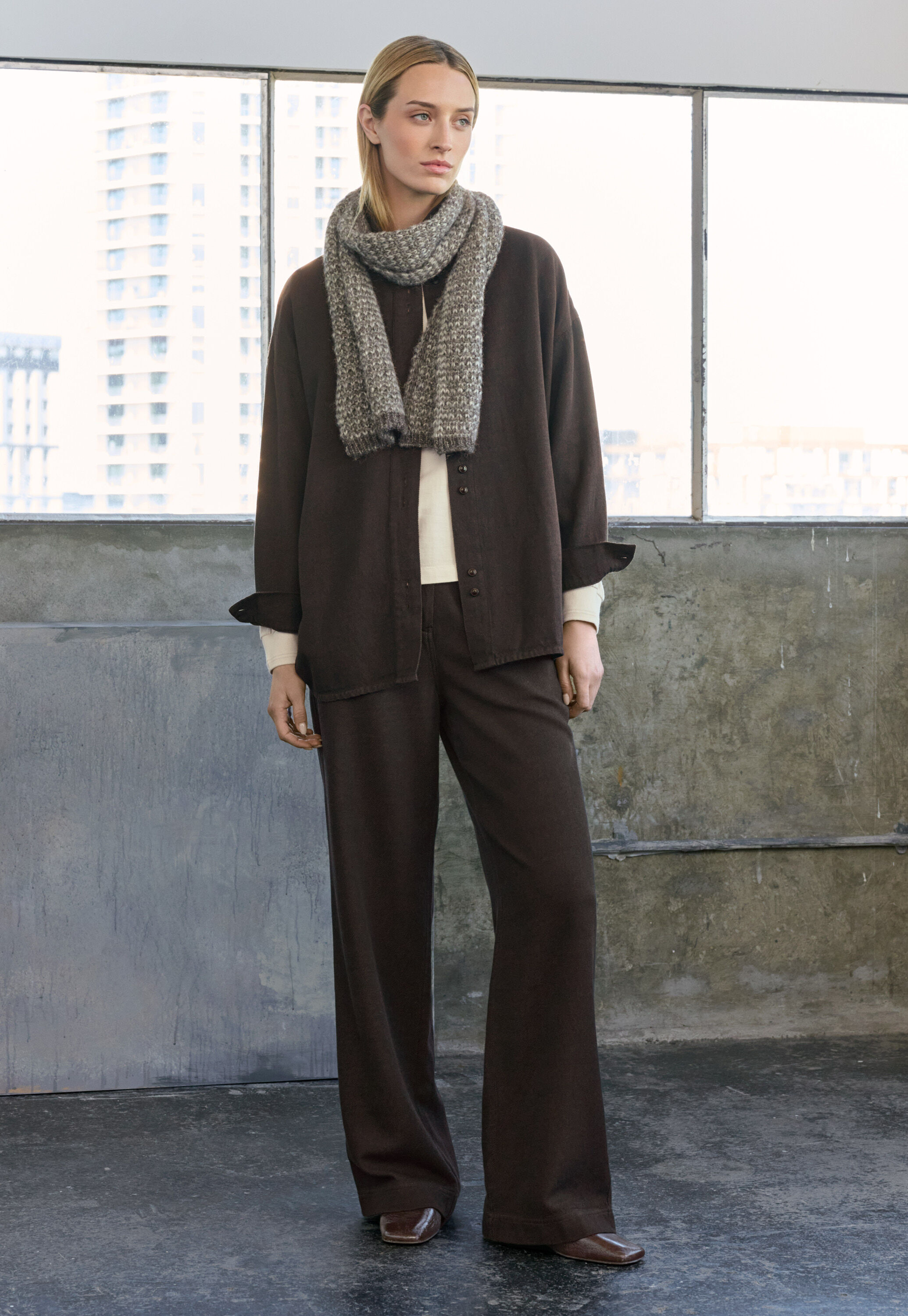 Edge-to-edge cardigan