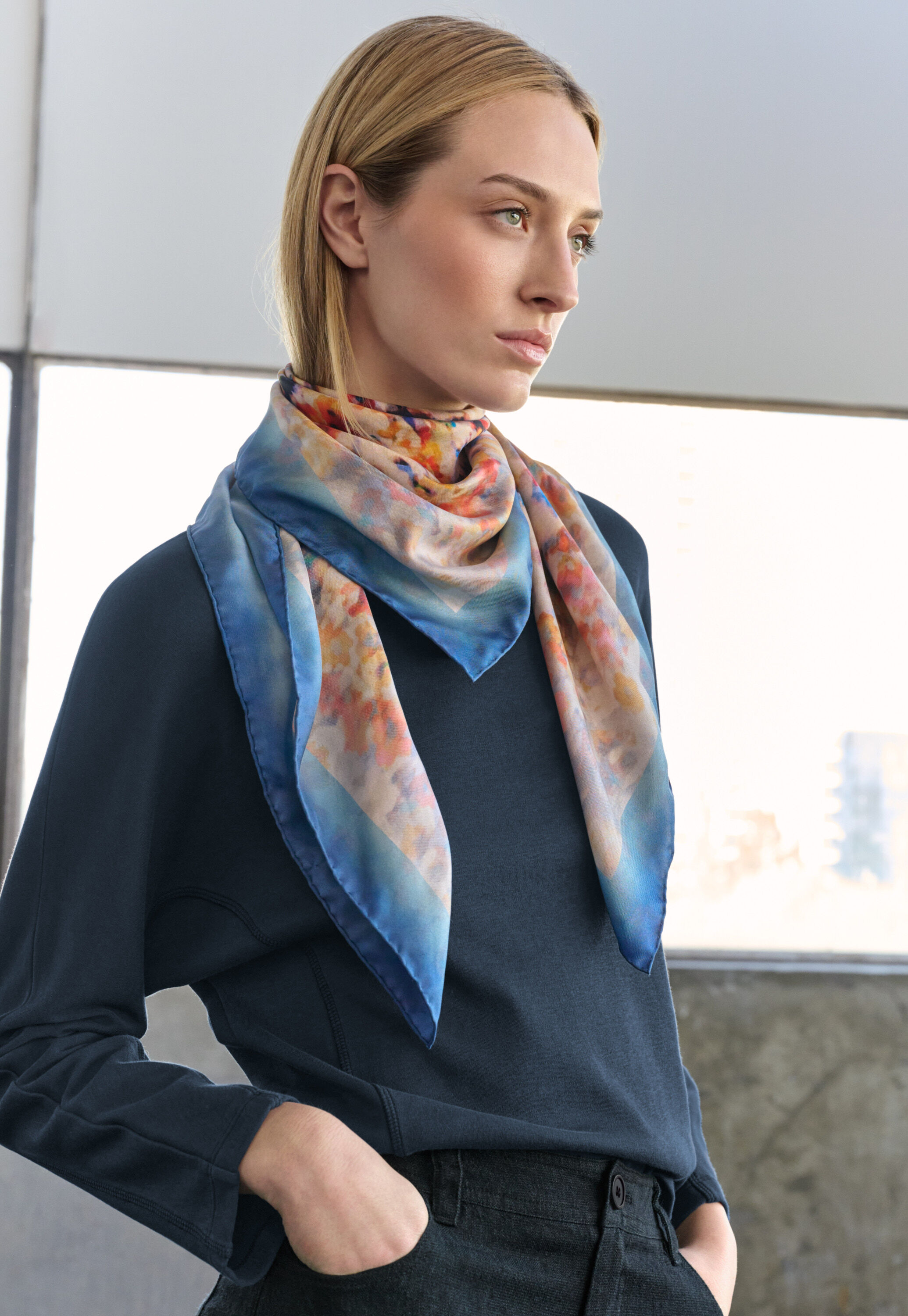 Button-shoulder top