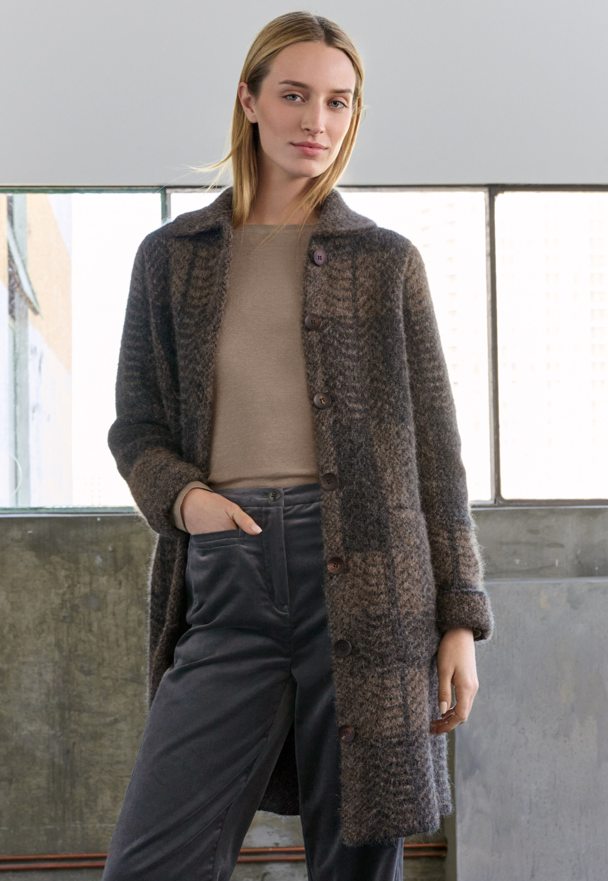 Button-through sweater