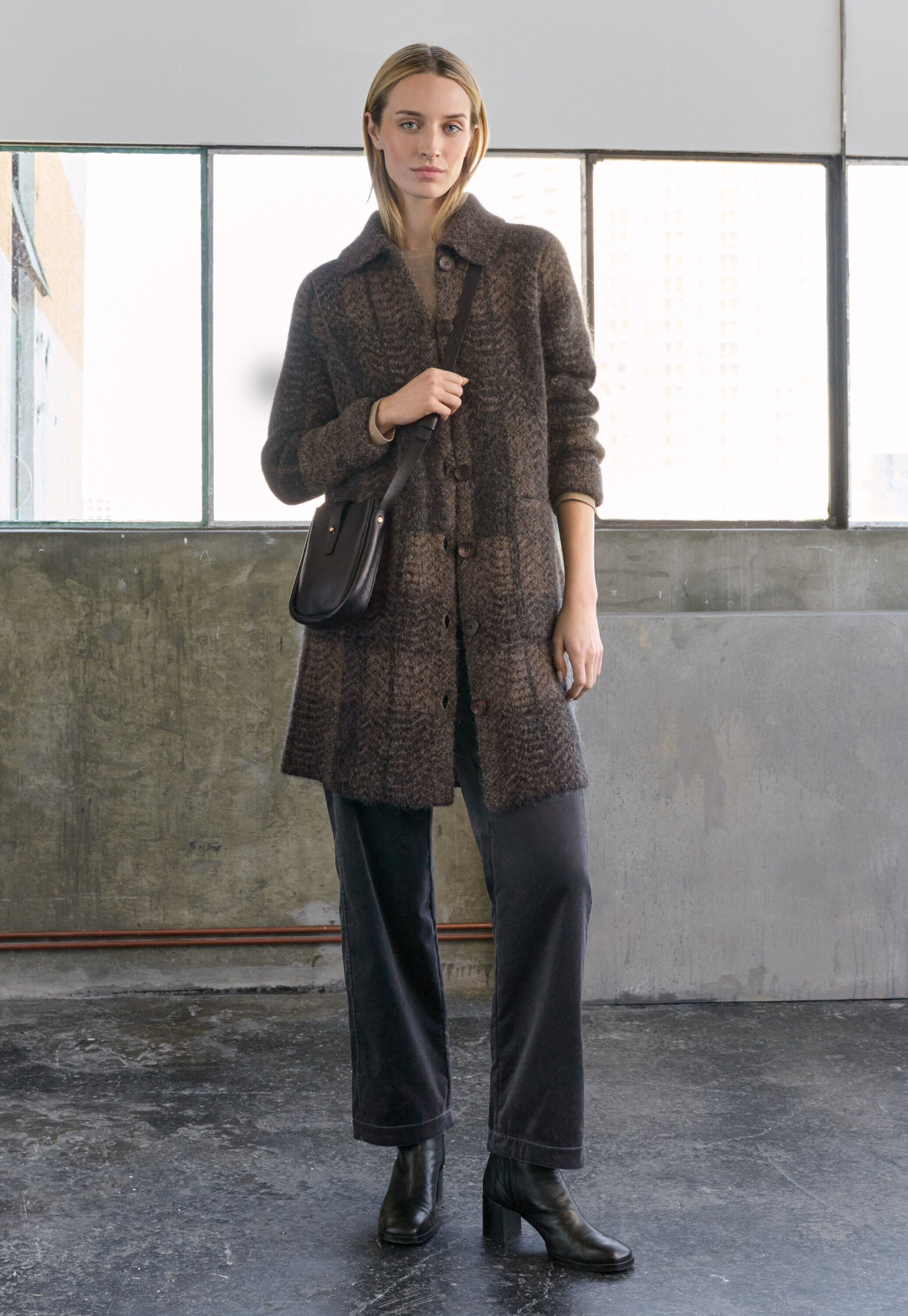 Edge-to-edge cardigan