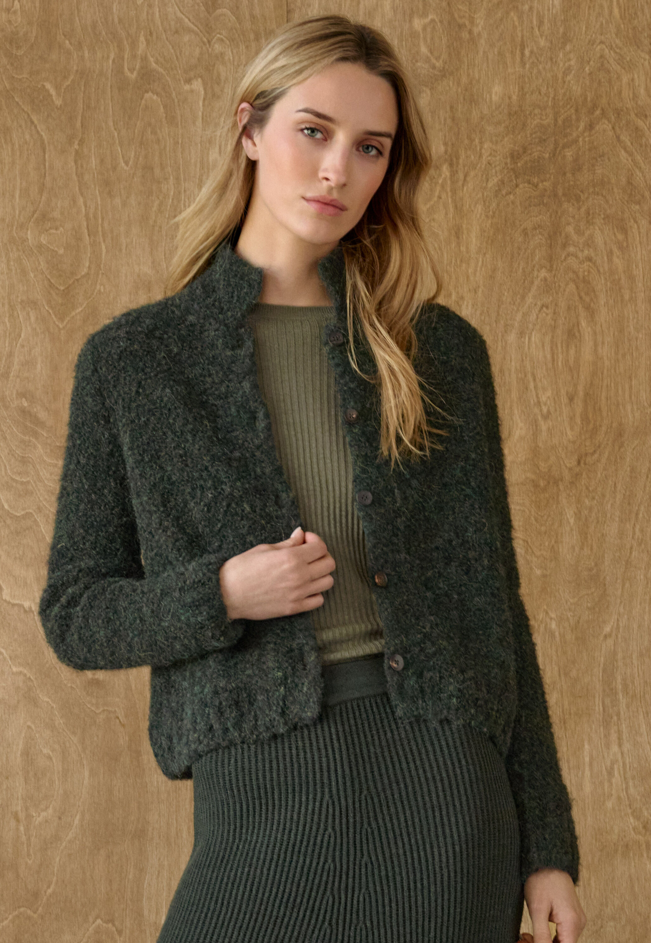 Button-through sweater