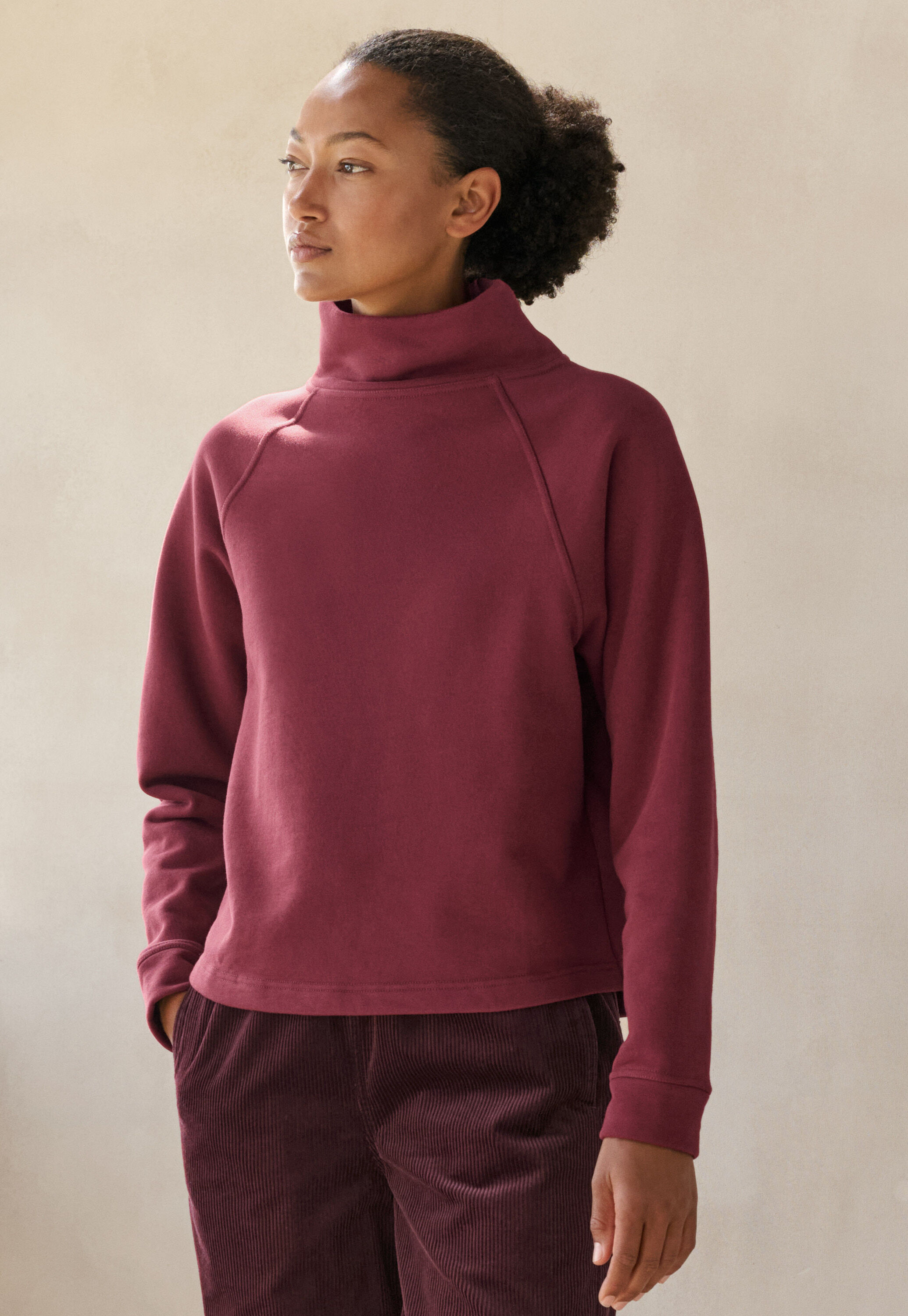 Button-shoulder top