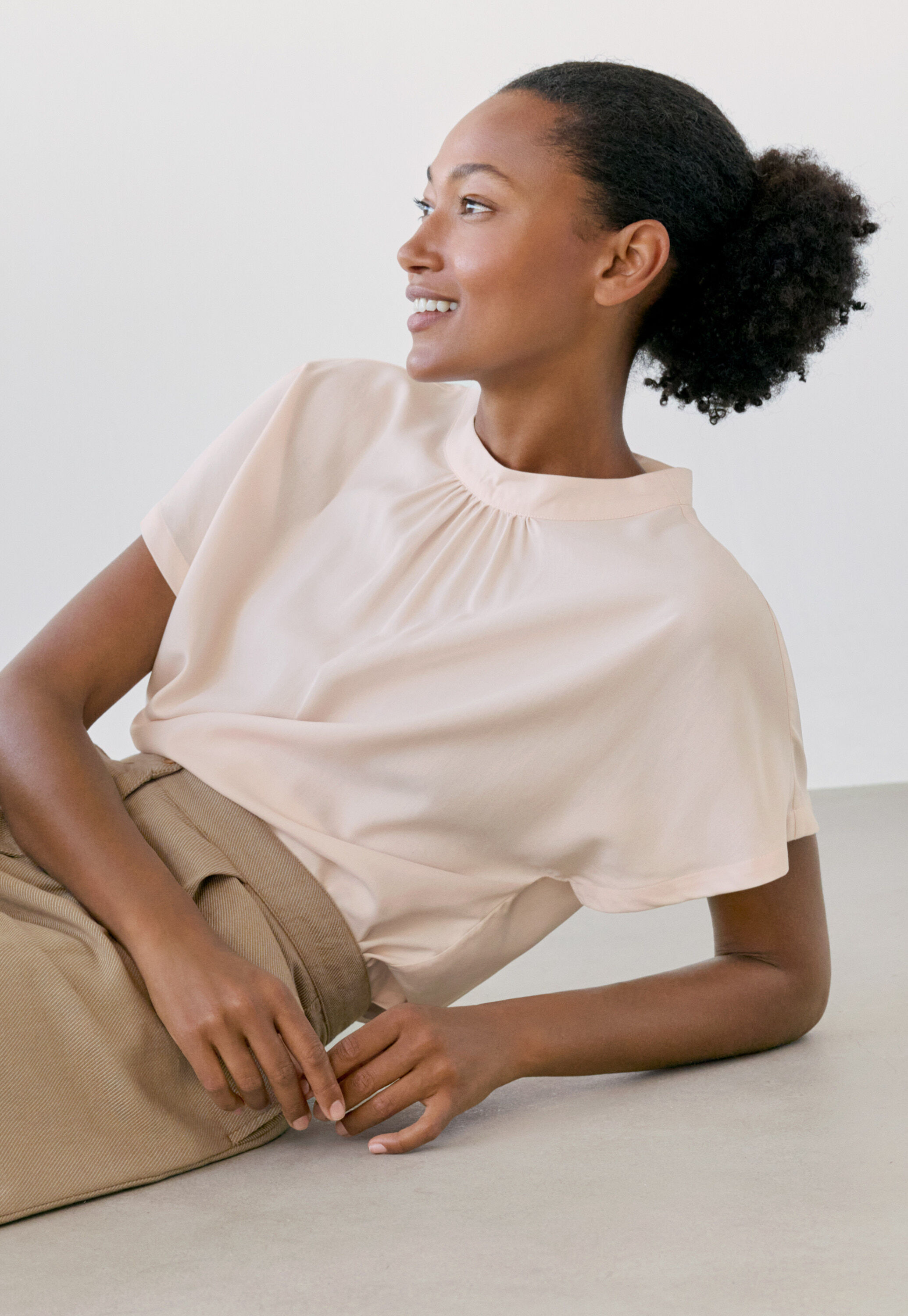 Peplum-detail dress