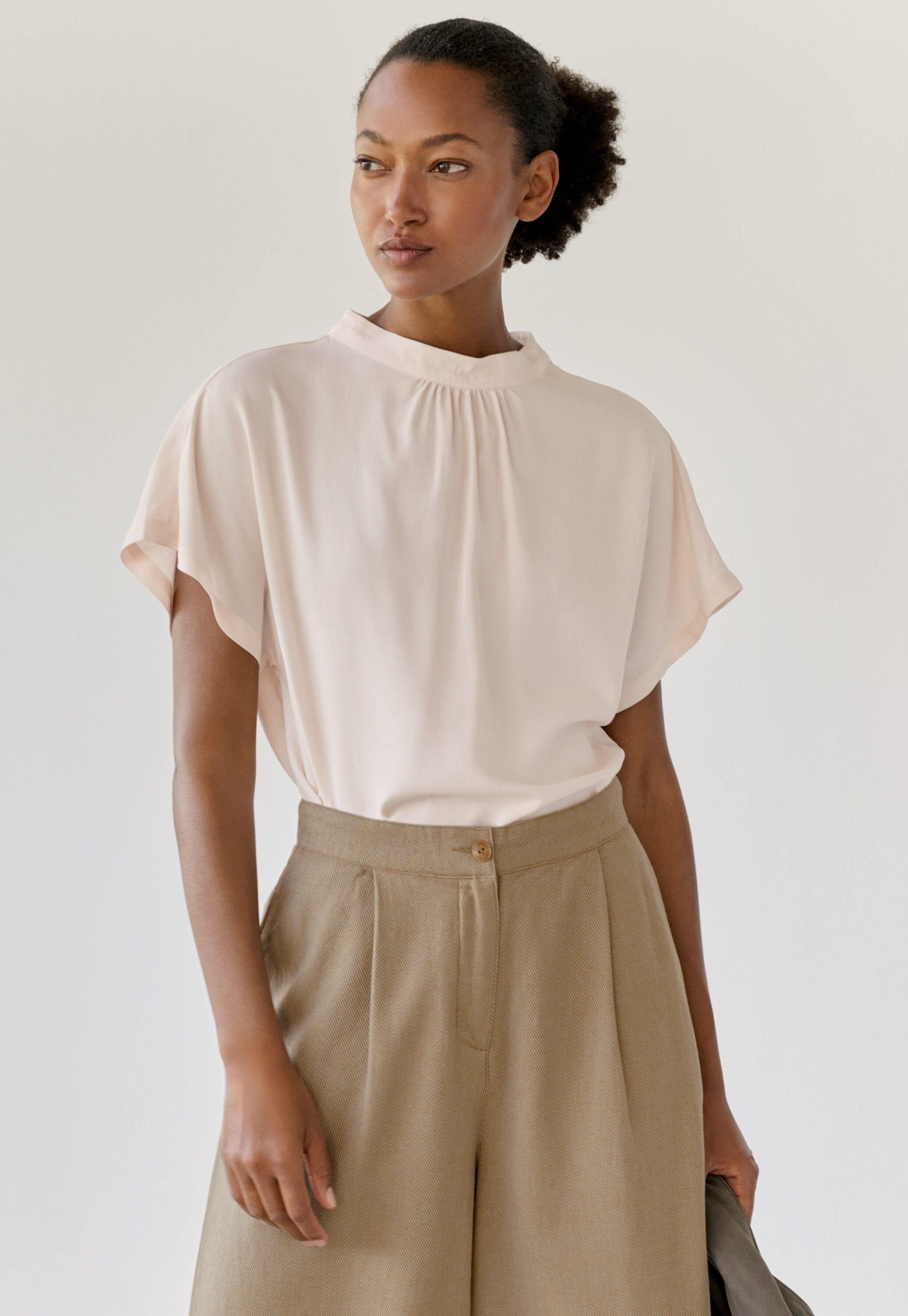 Peplum-detail dress