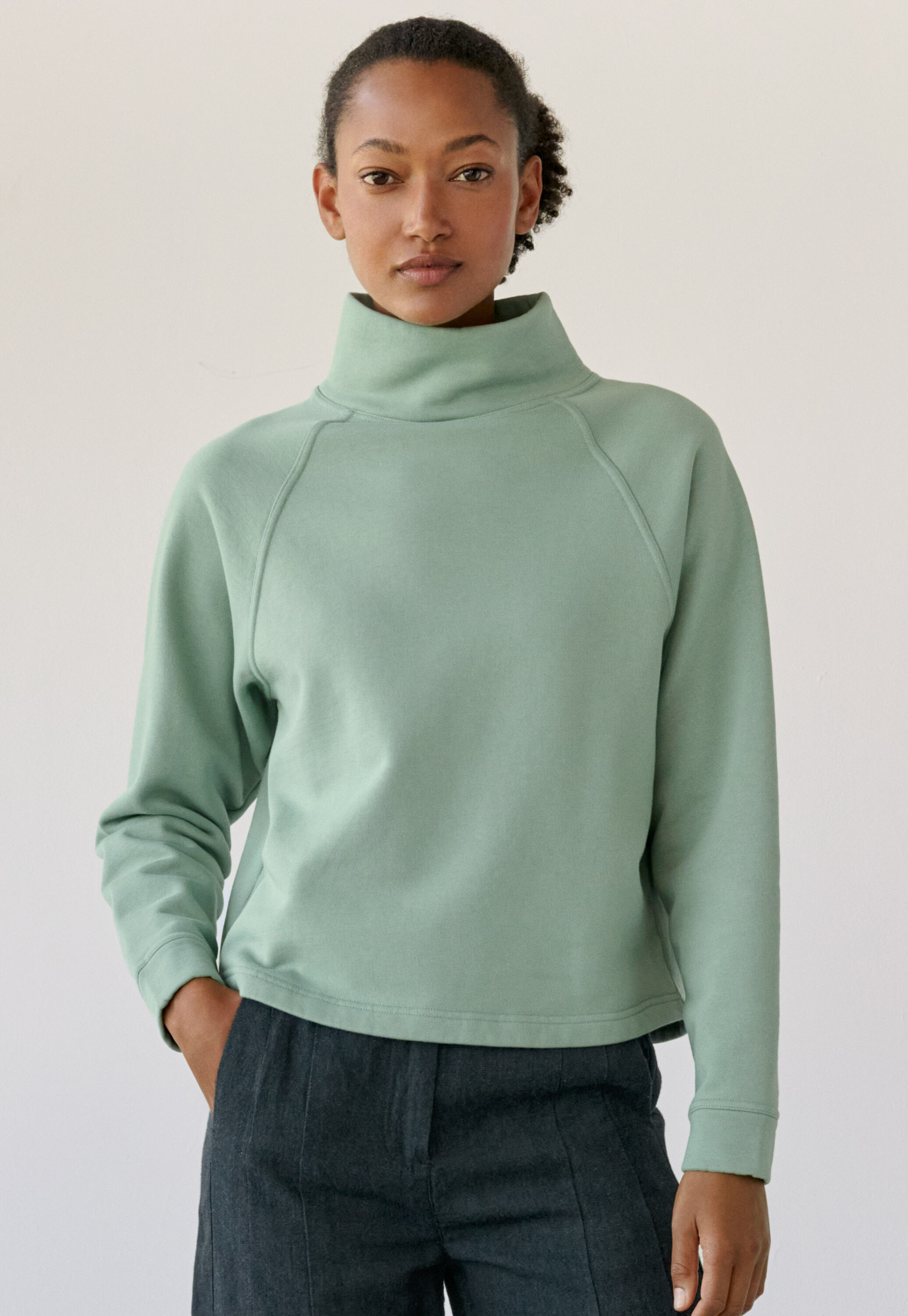 Button-shoulder top