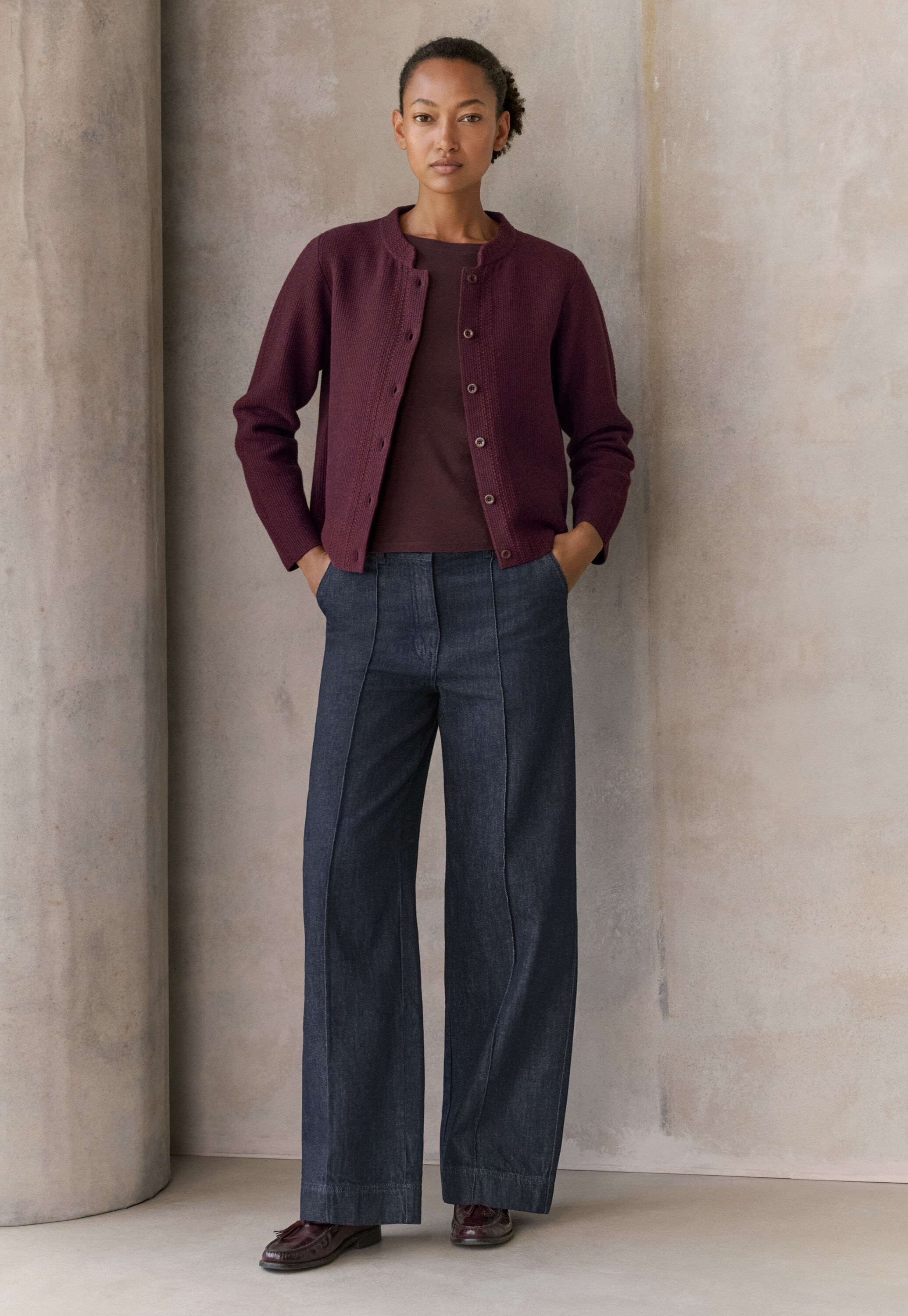 Tailored indigo jeans, Rinse dark wash, large