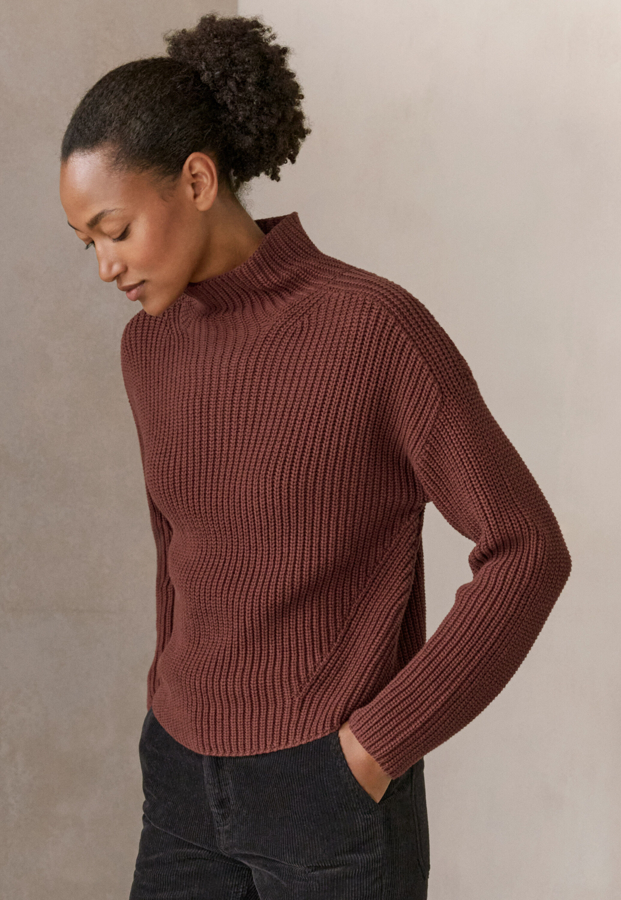 Roll-neck sweater