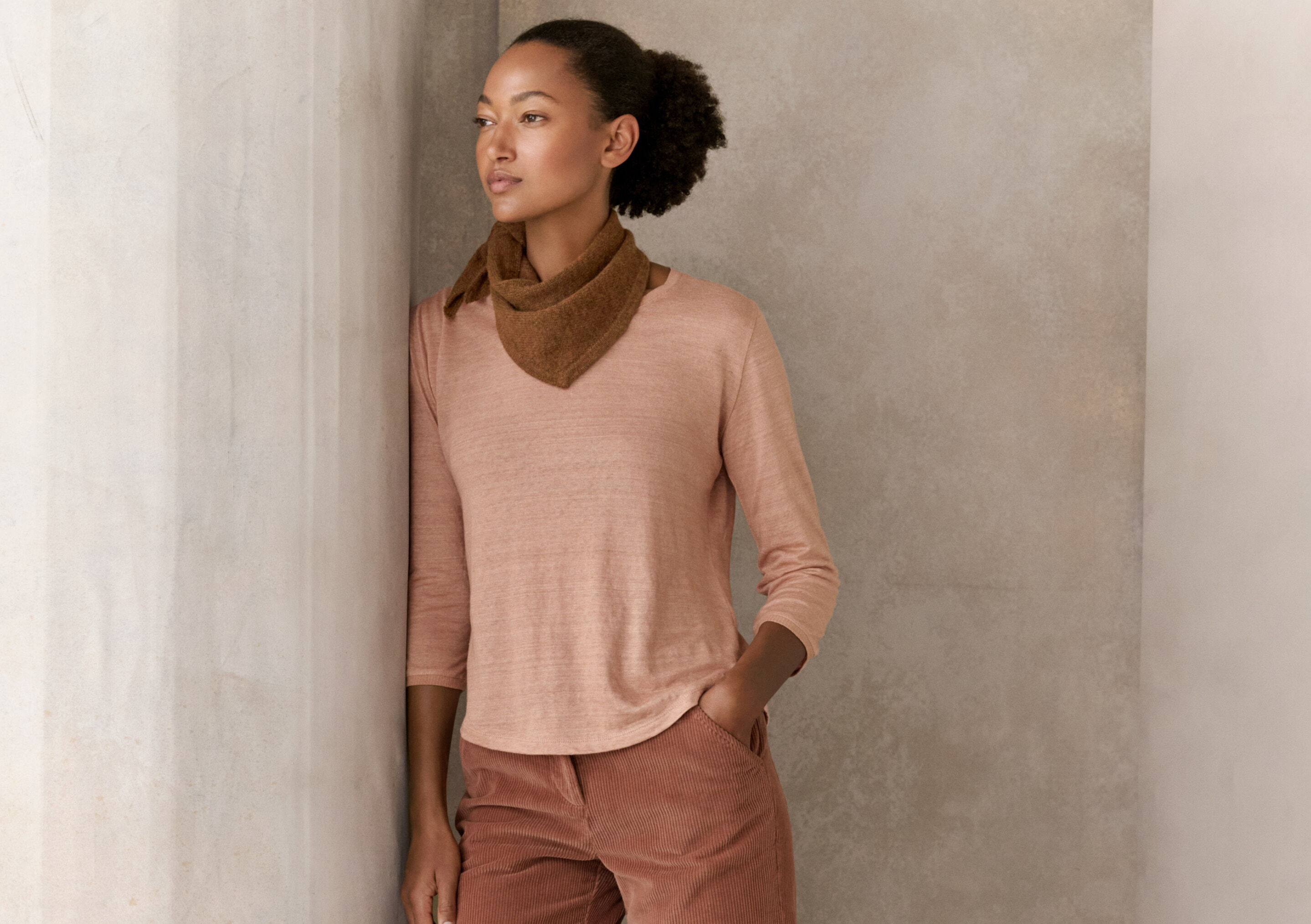 Button-shoulder top