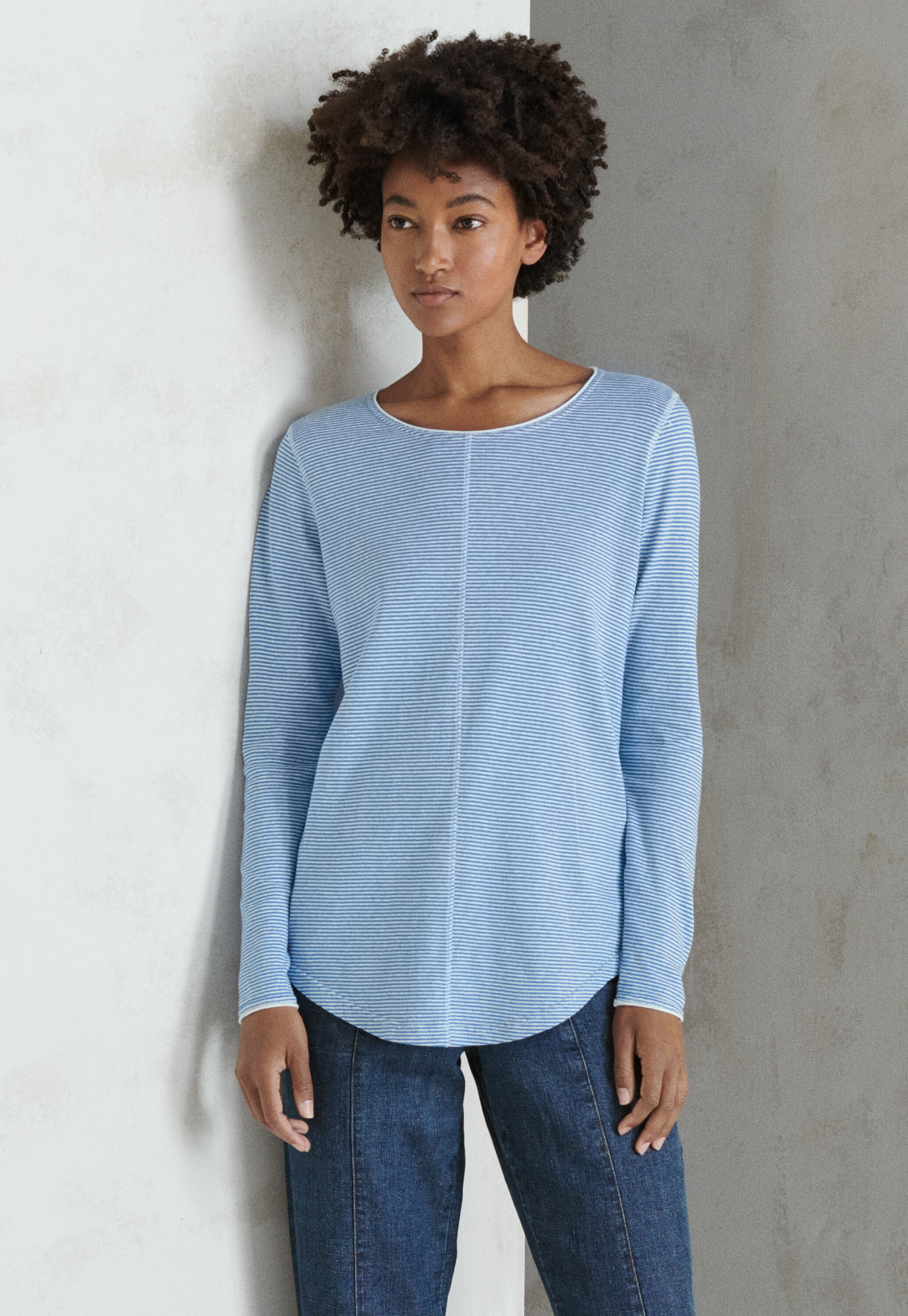 Button-shoulder top
