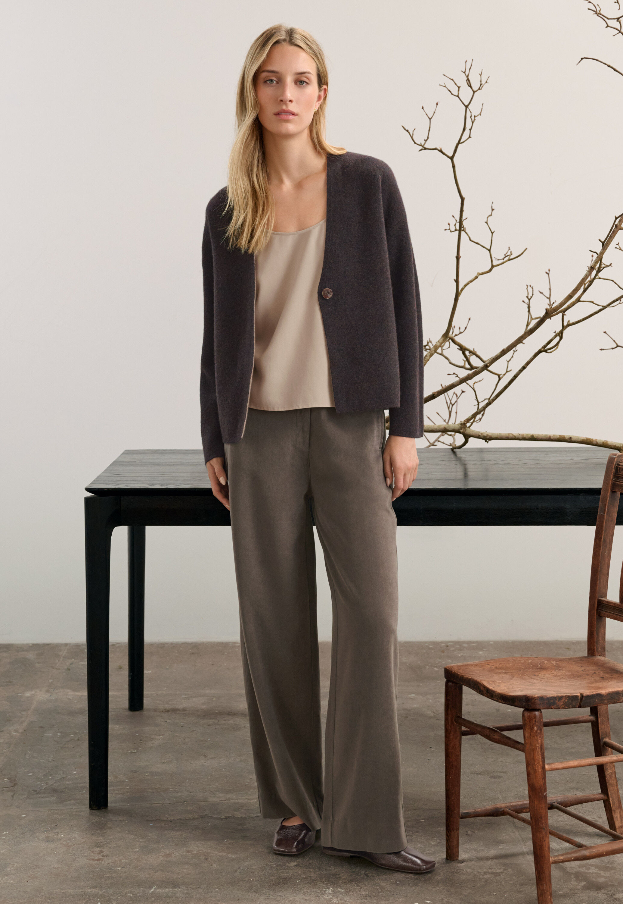 Funnel-neck sweater