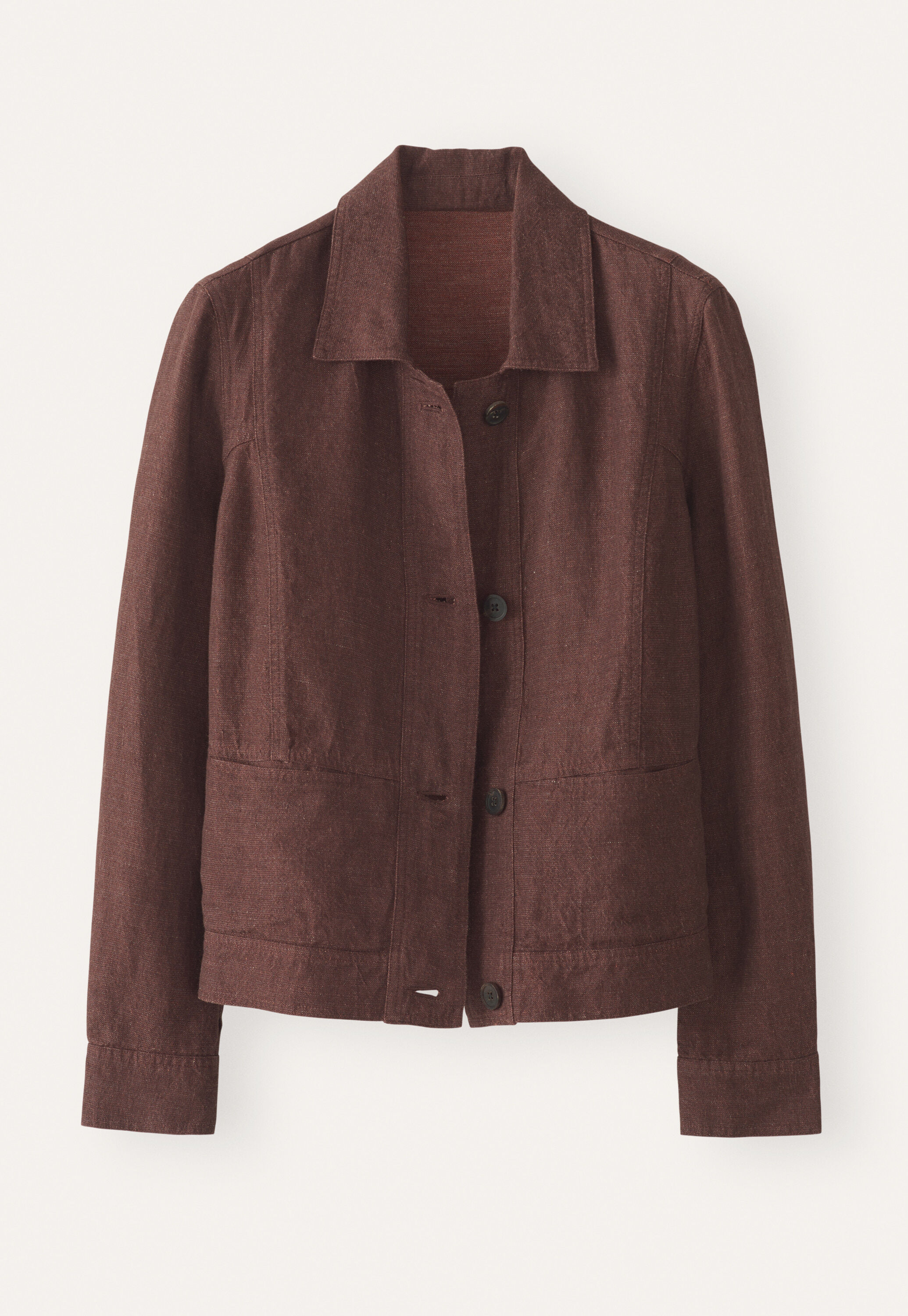 Boxy jacket, Blush brown, large