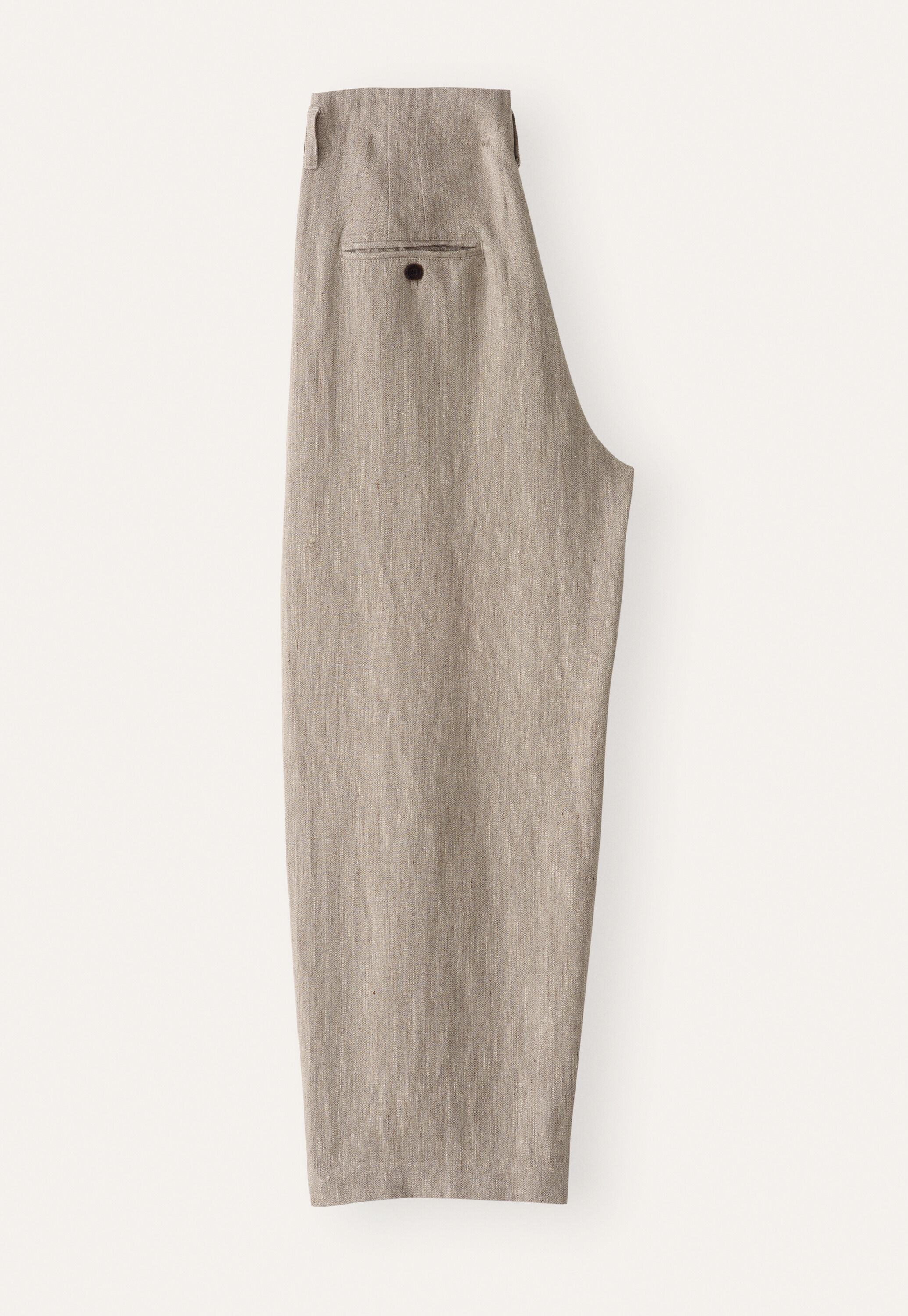 Barrel-leg trousers, Mink, large
