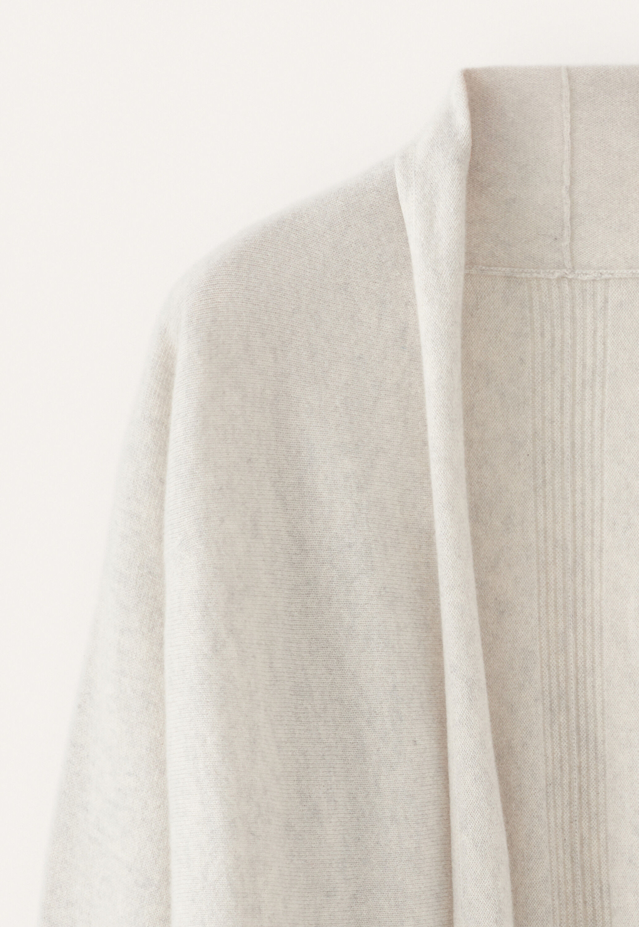 Dolman shawl-collar cardigan, Grey pearl, large