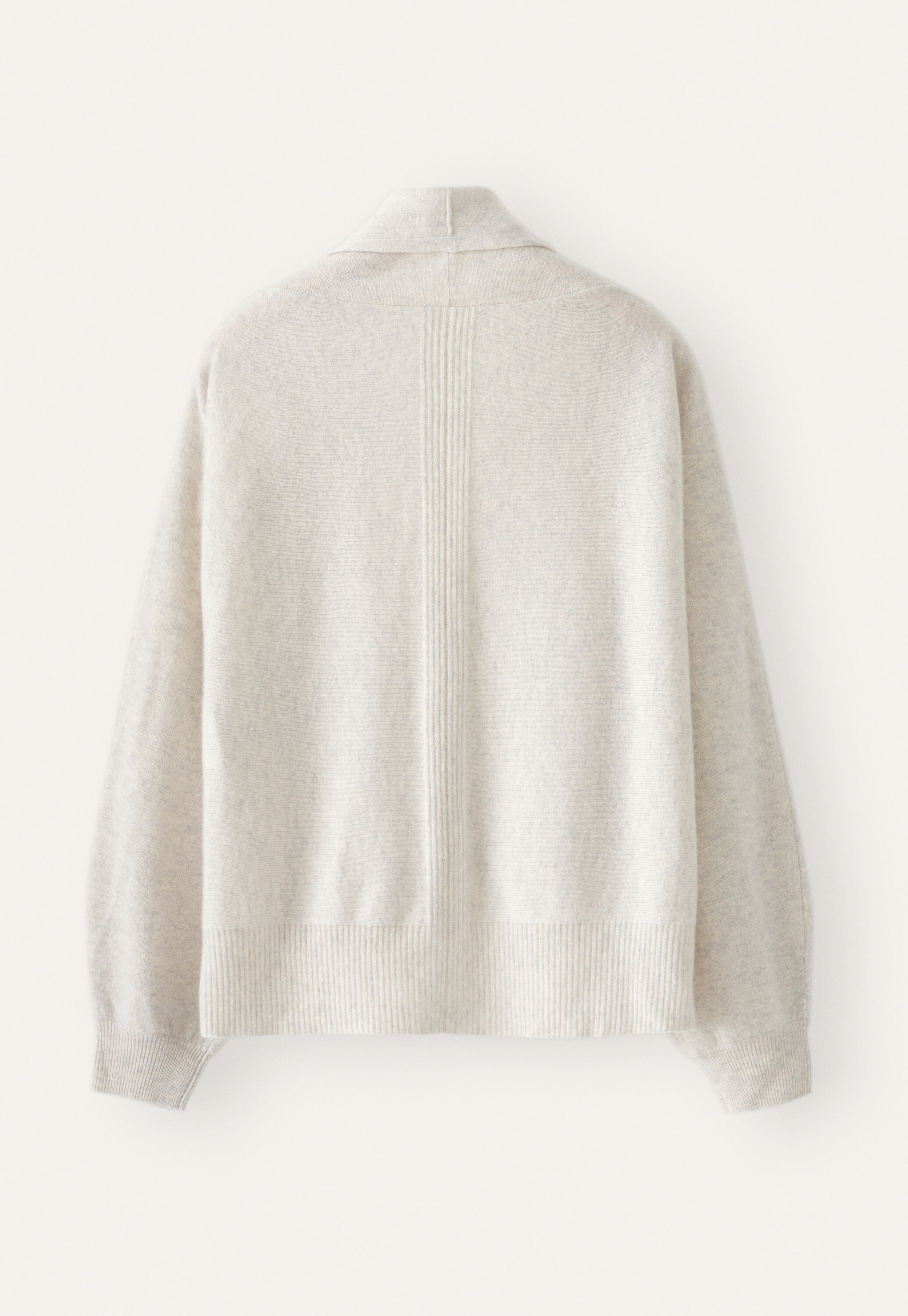 Dolman shawl-collar cardigan, Grey pearl, large
