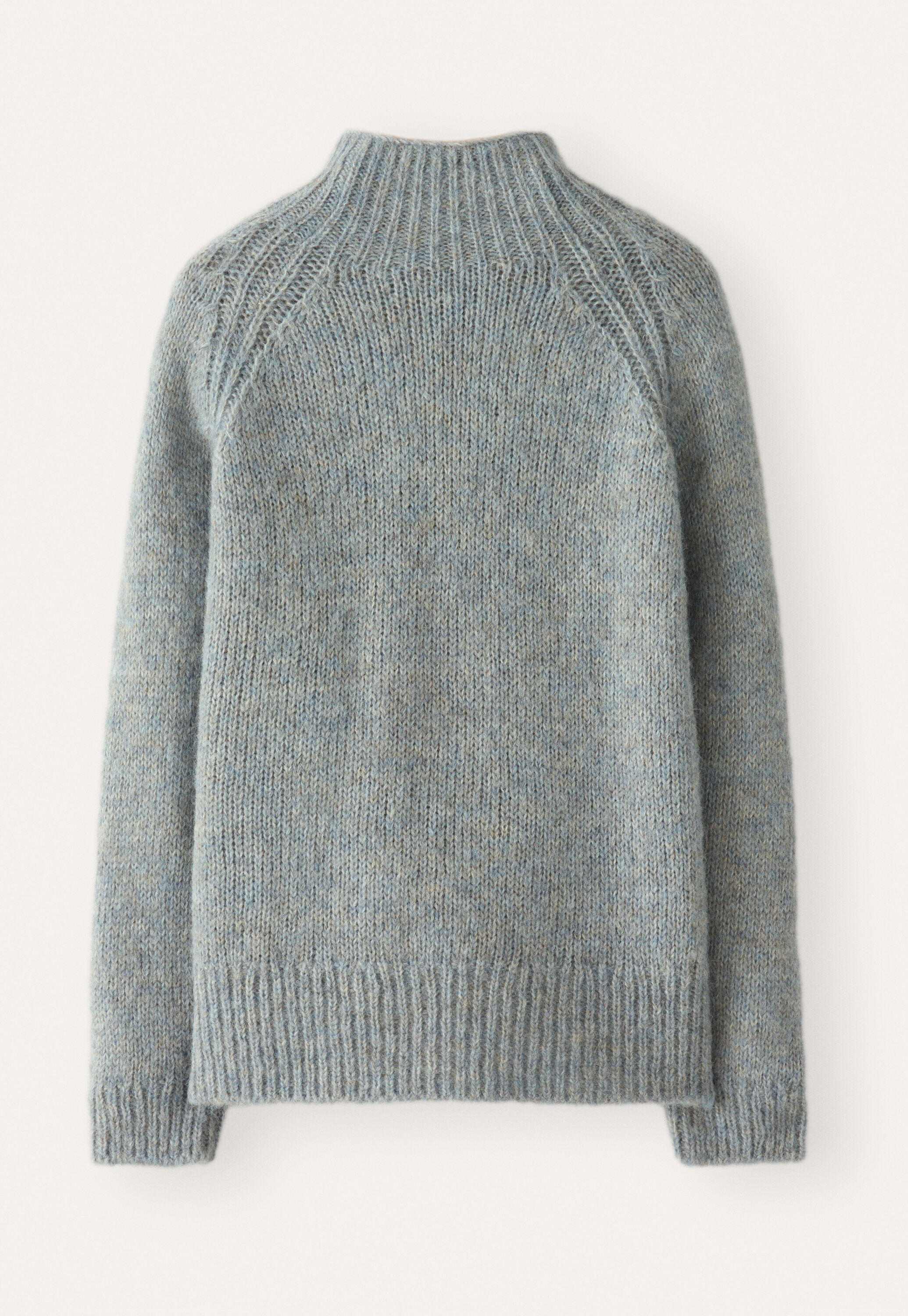 Funnel-neck sweater, Frosted blue, large