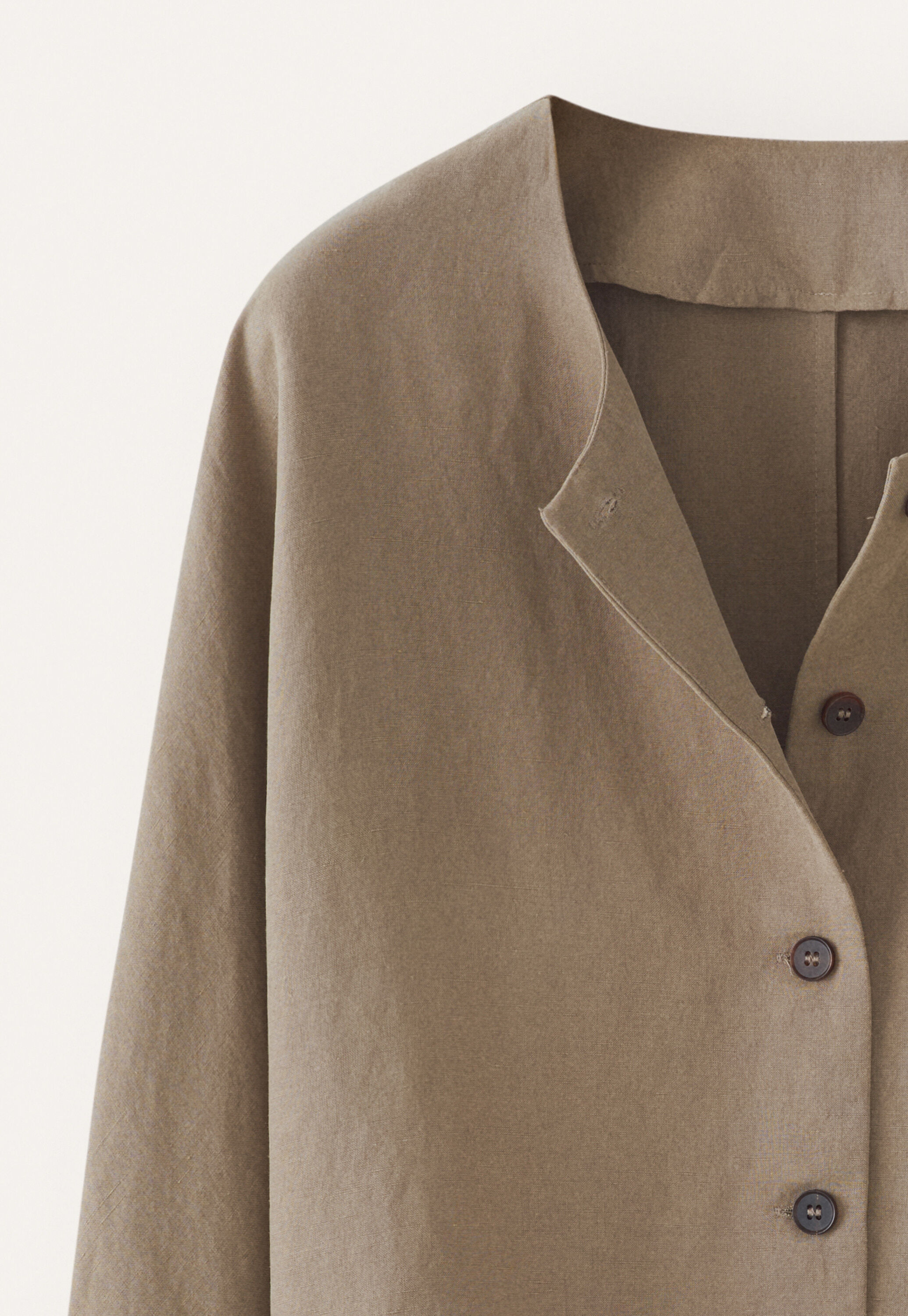 Dolman-sleeve jacket, Taupe brown, large