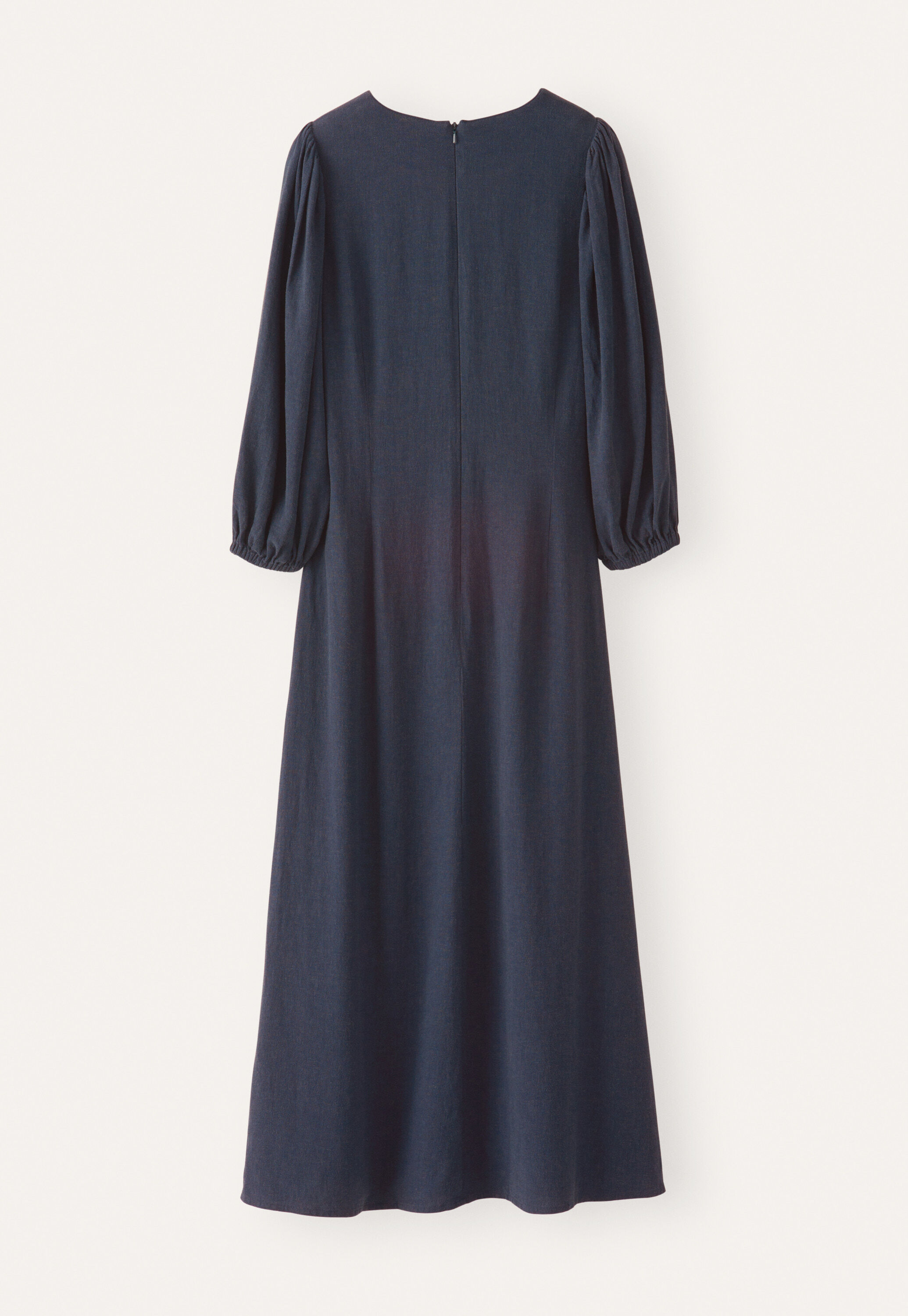 Long v-neck dress, Midnight, large
