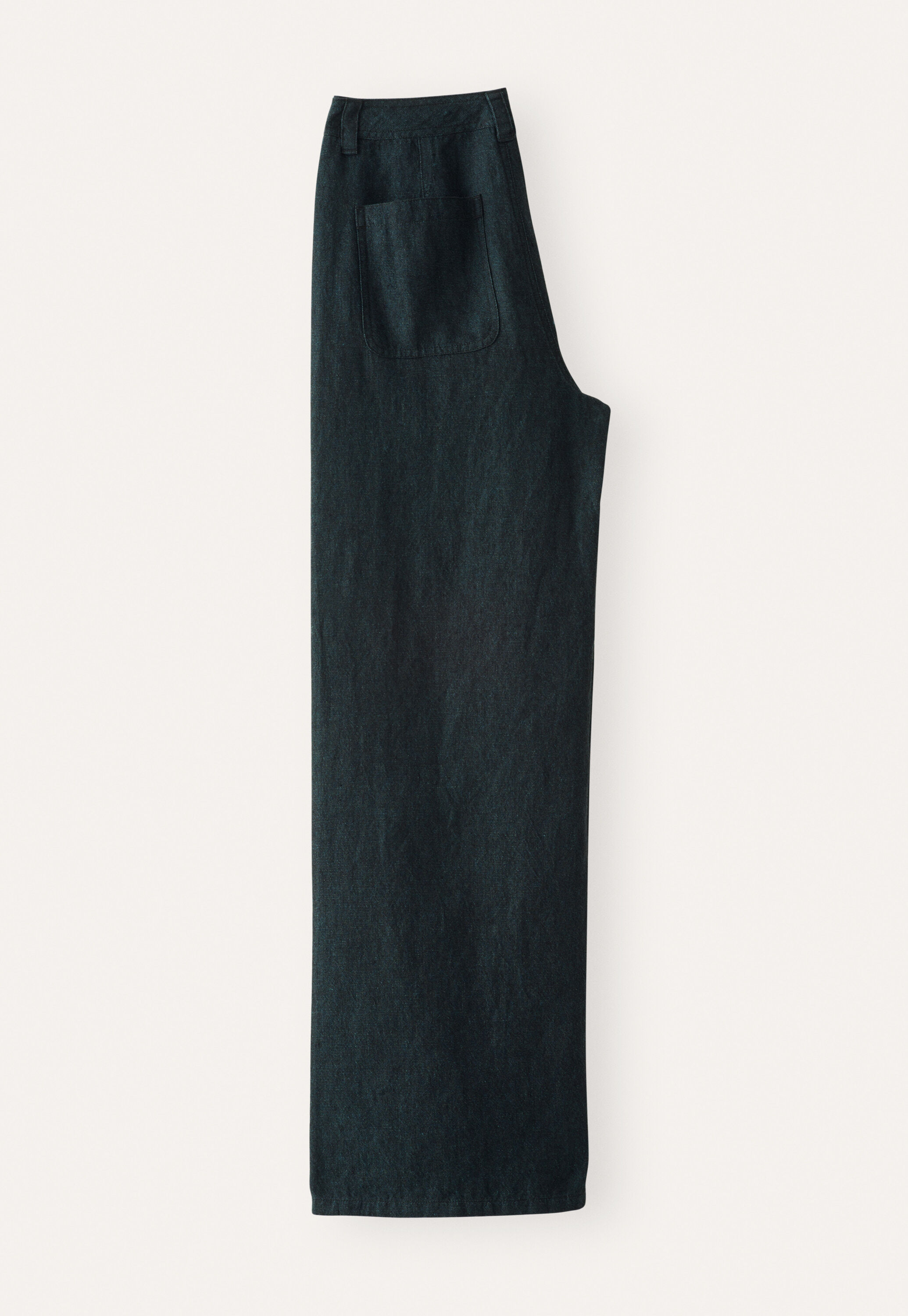 Wide & straight leg trousers, Dark petrol, large