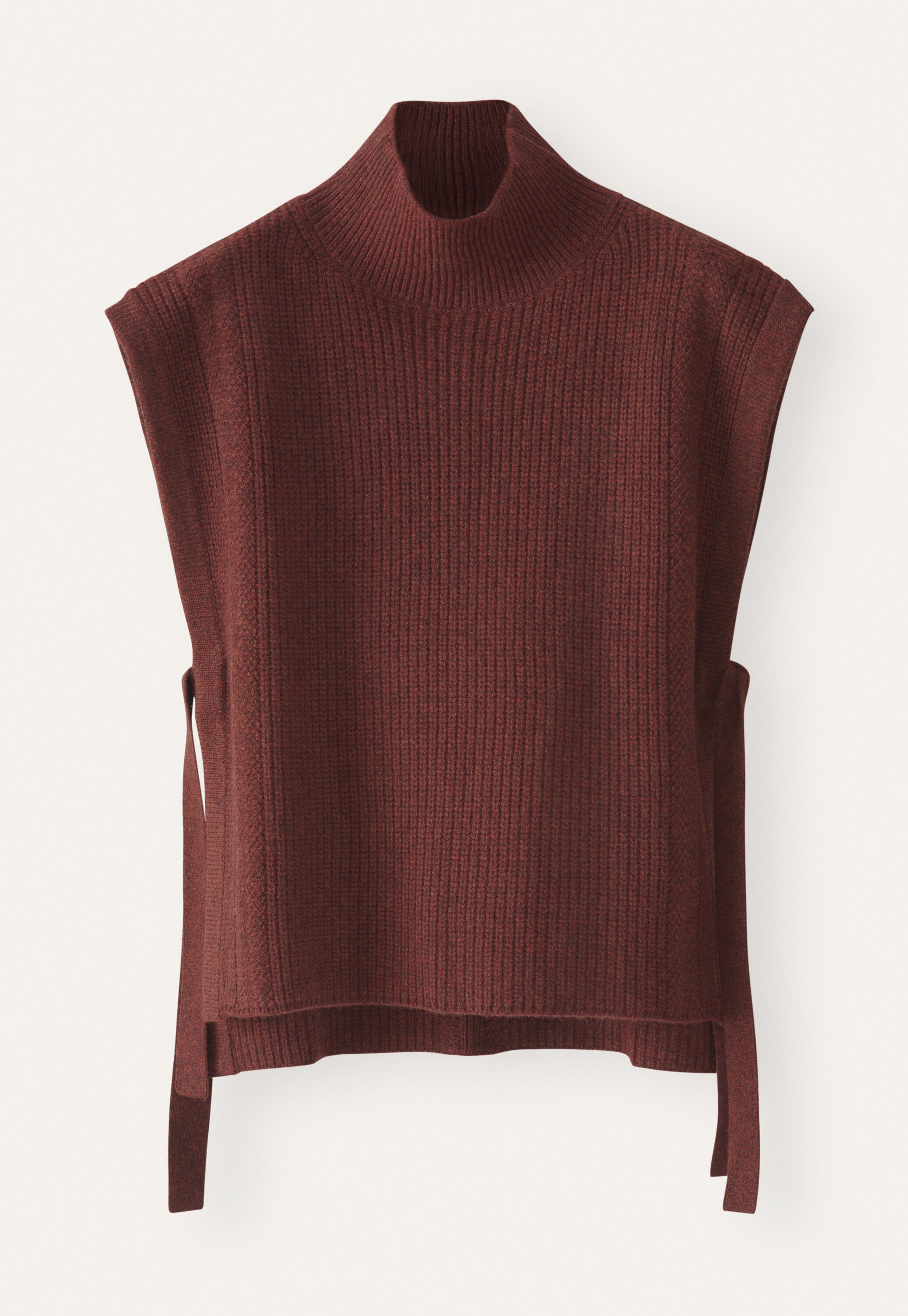Knitted tabard, Chilli red, large