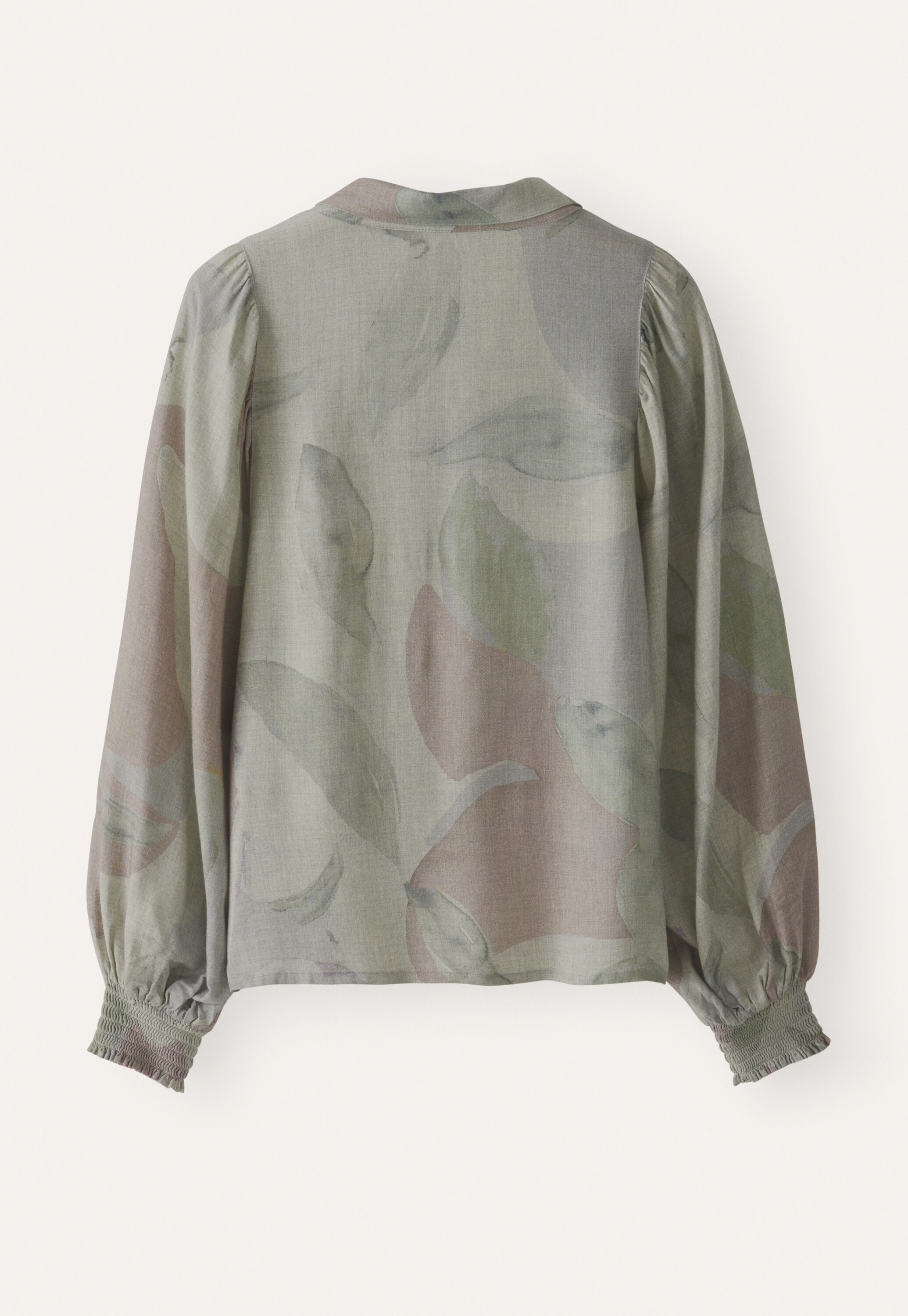 Printed blouse, Grey pink, large