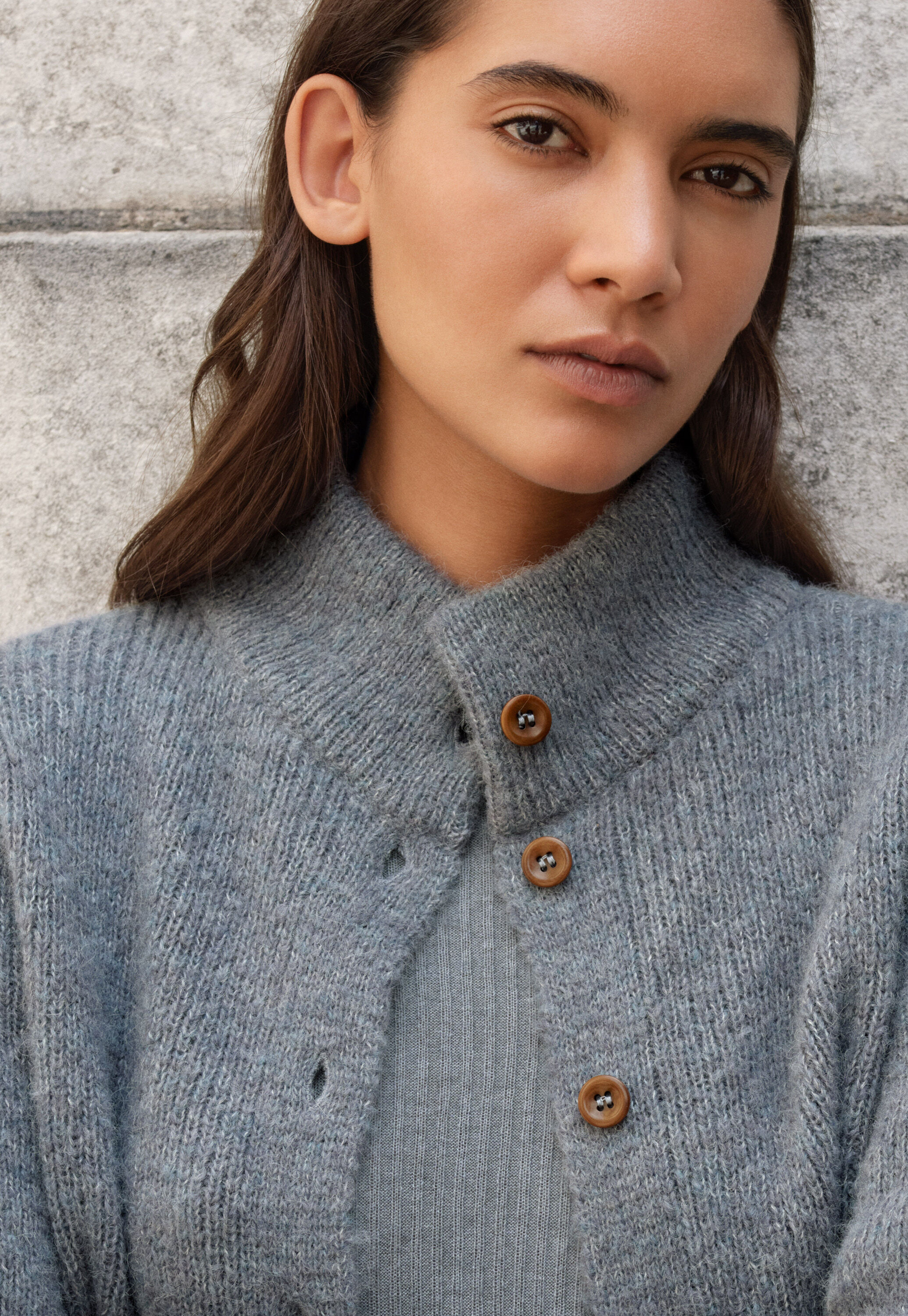 Button-through cardigan