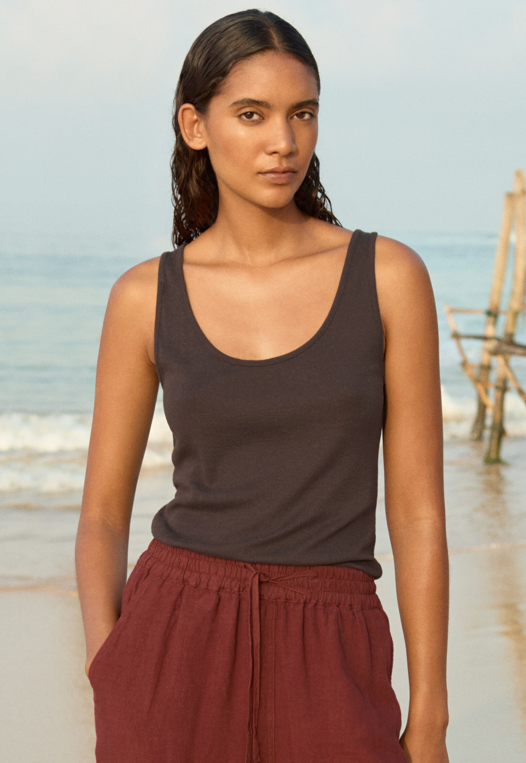 Ribbed vest