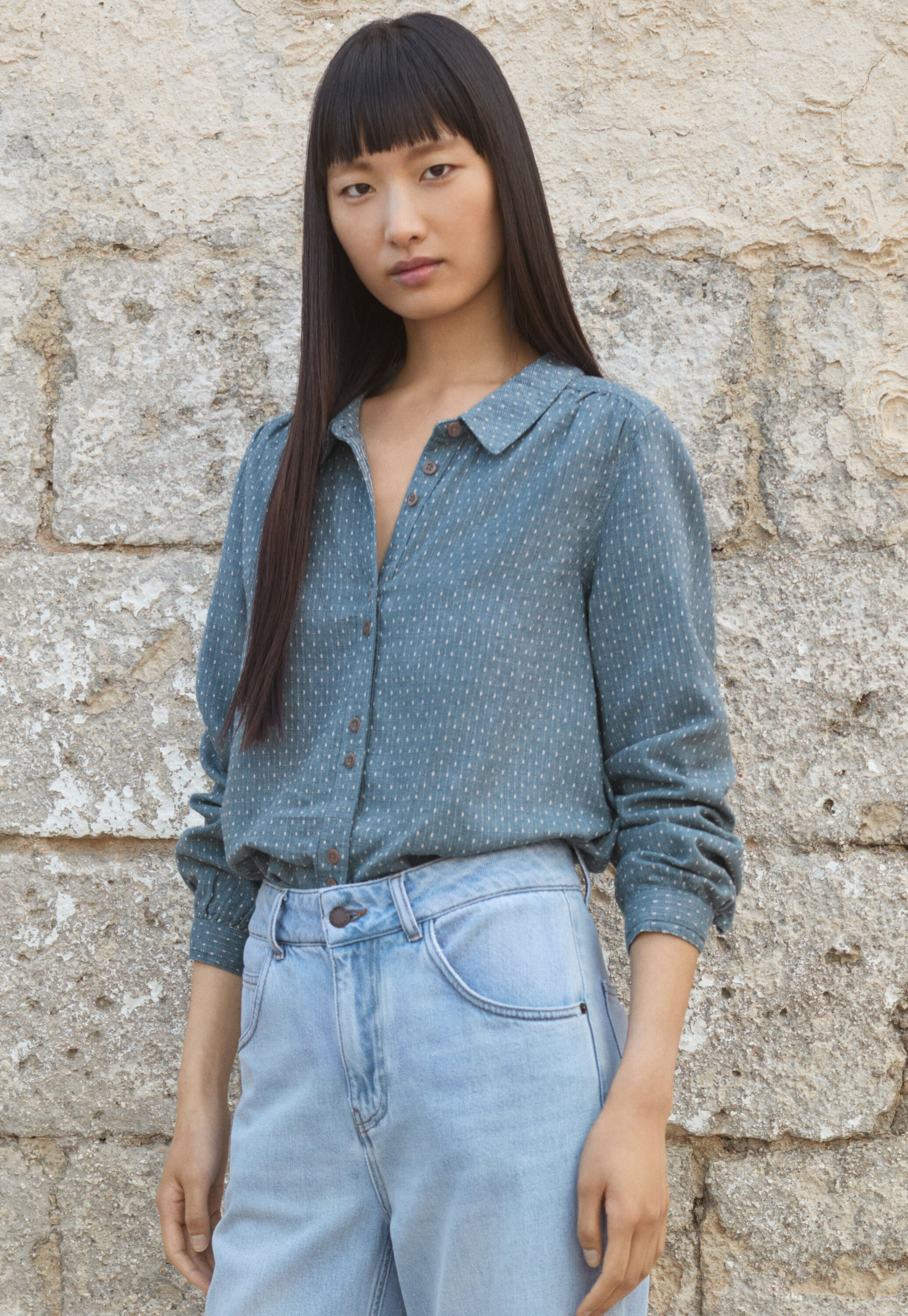 Dash-weave shirt
