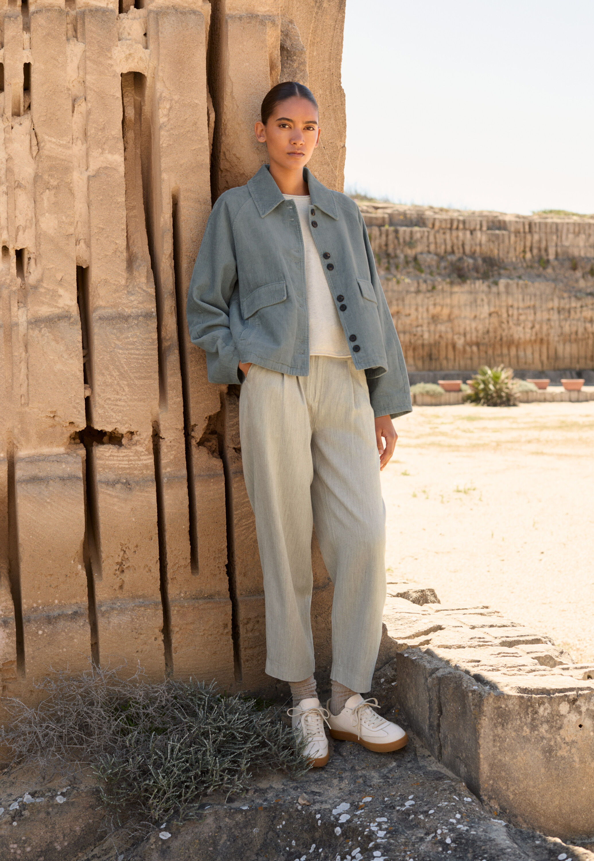 Tapered trousers
