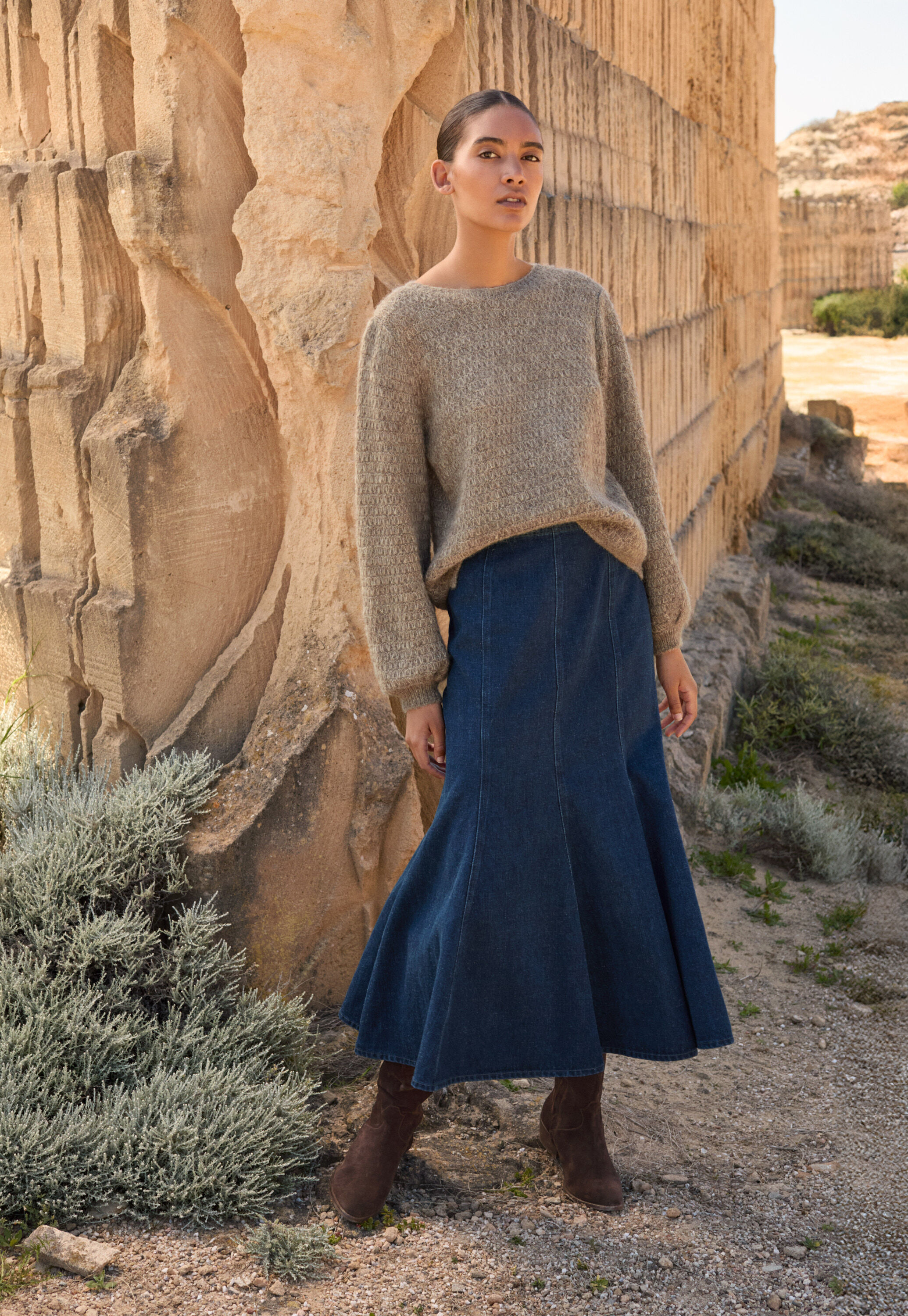 Panelled skirt