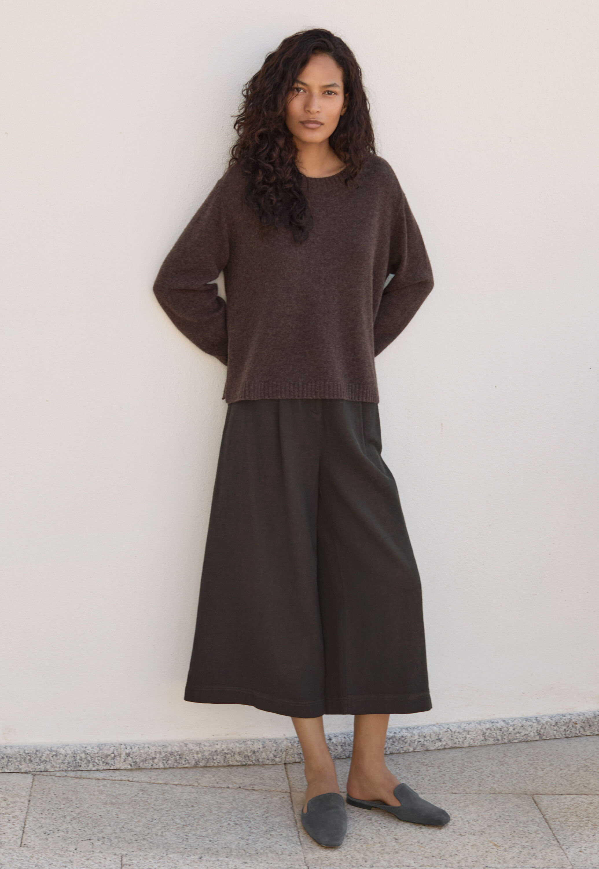 Cropped & wide trousers