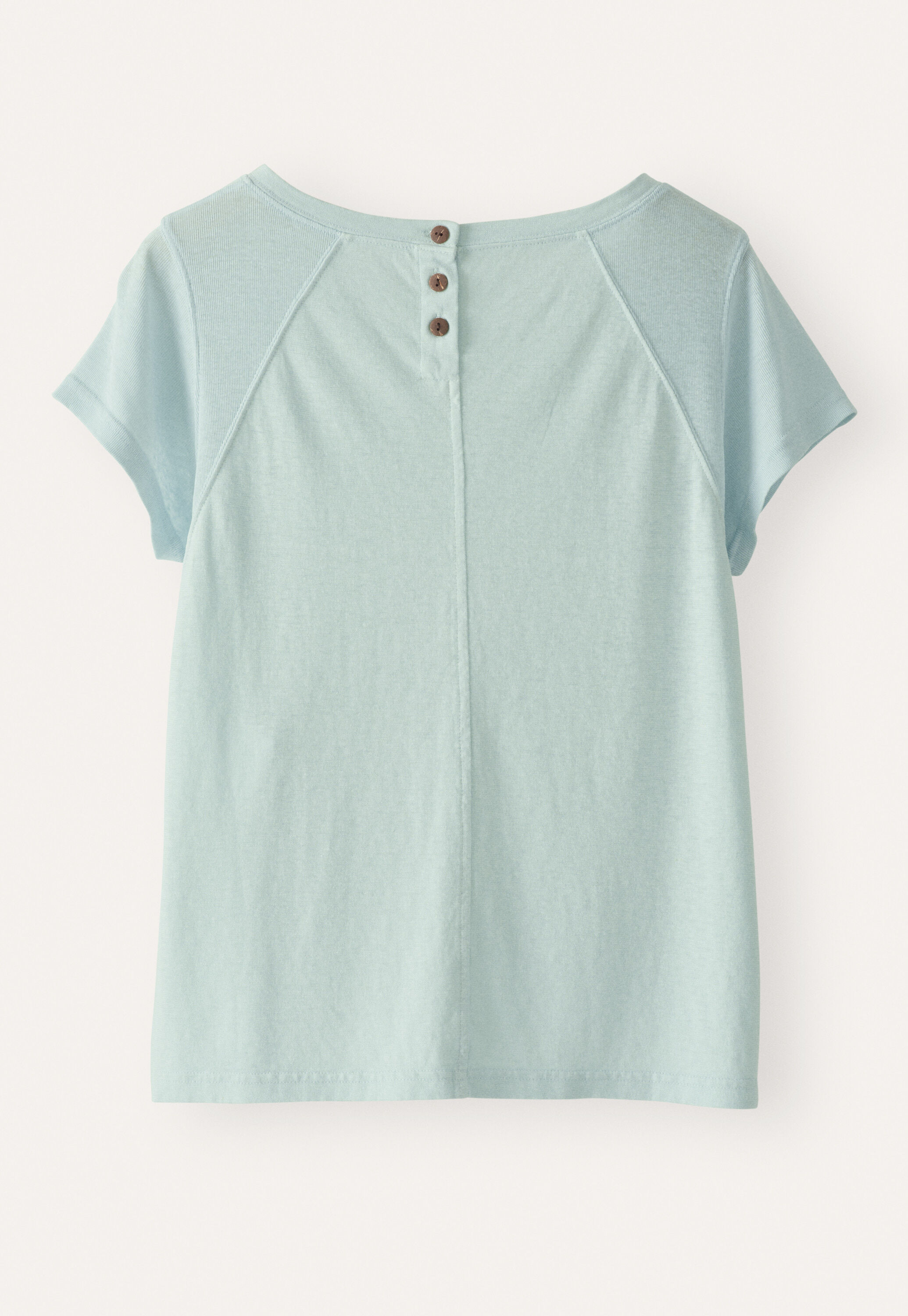 Raglan-sleeve top, Mint aqua, large