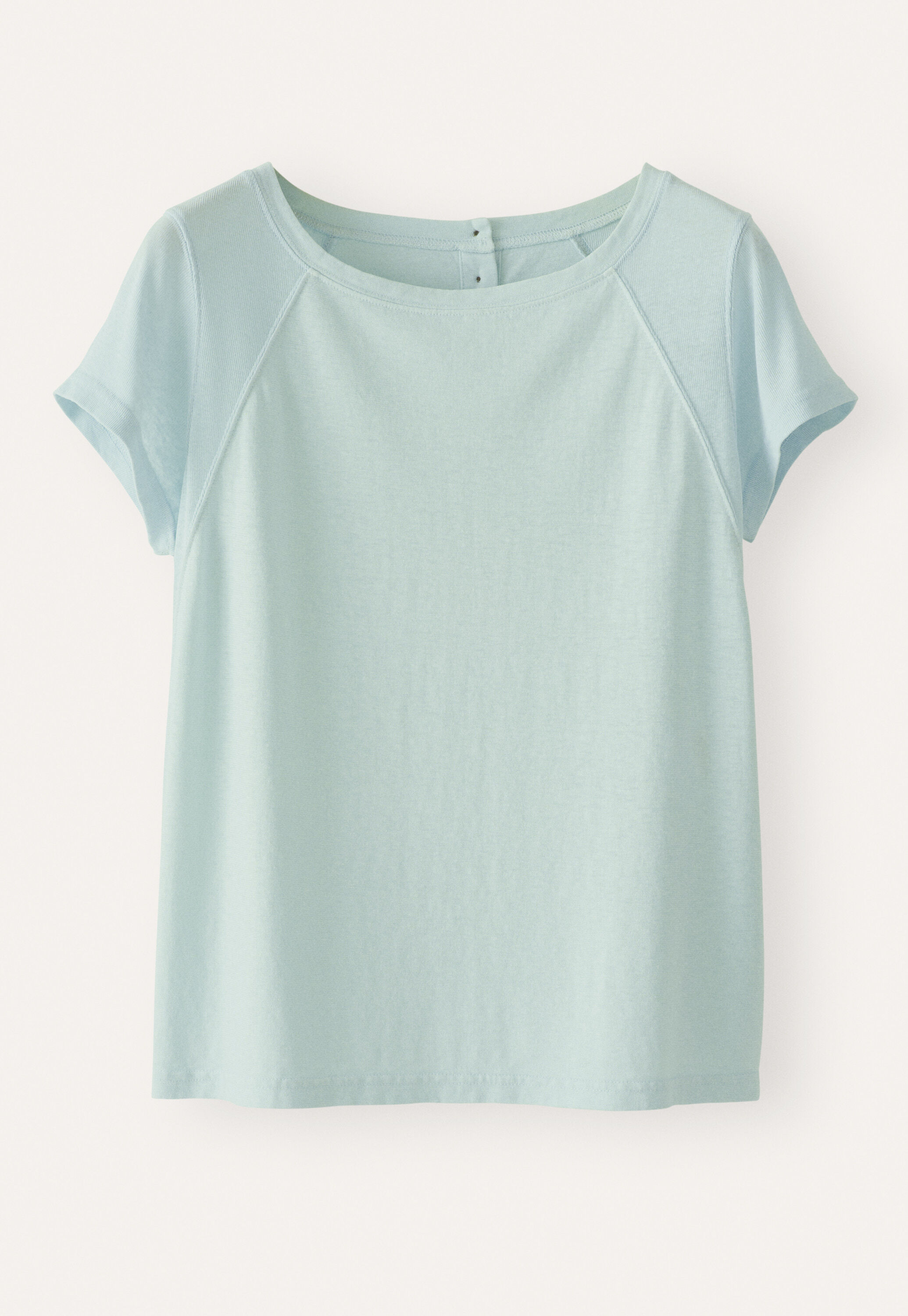 Raglan-sleeve top, Mint aqua, large