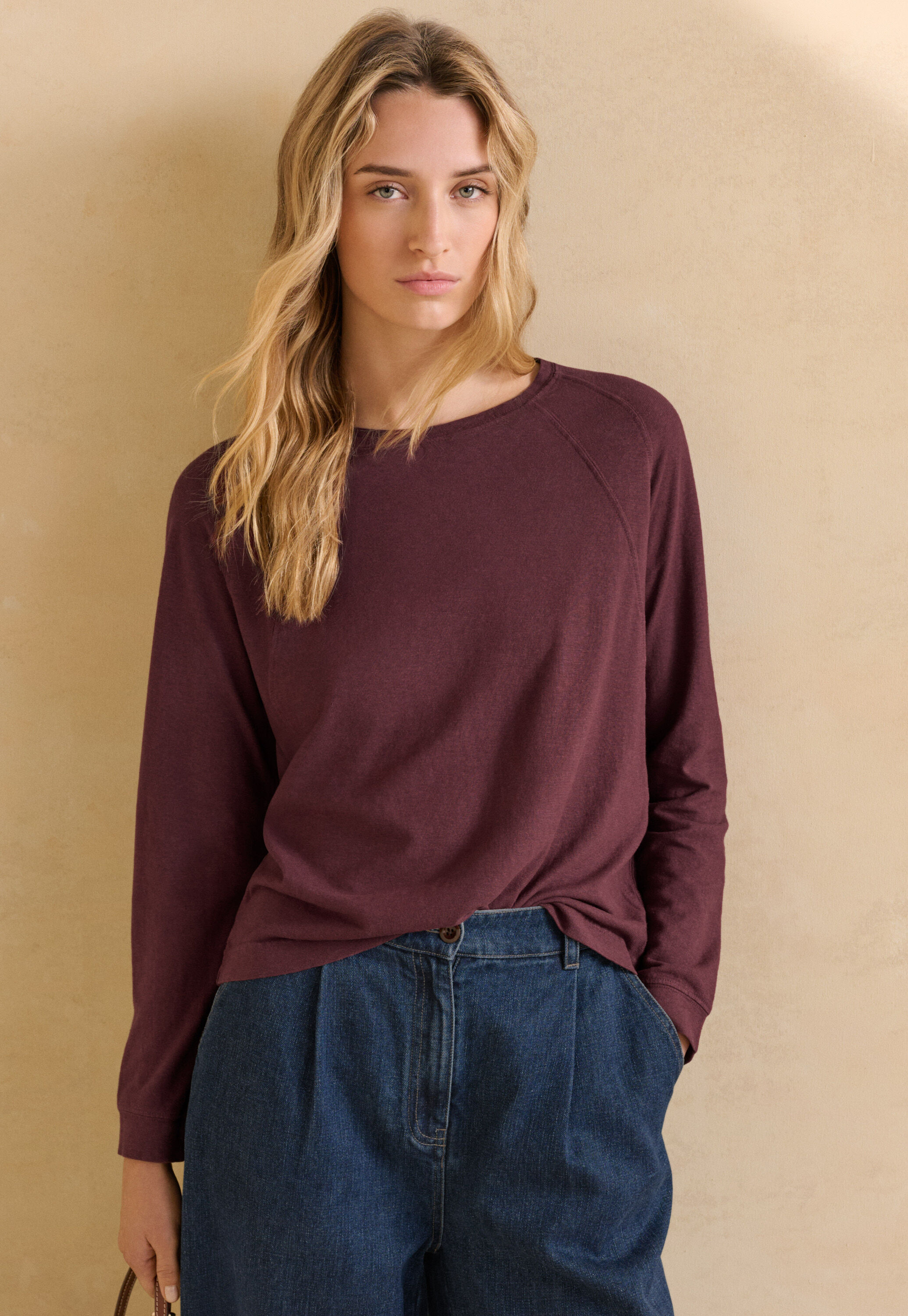 Button-shoulder top