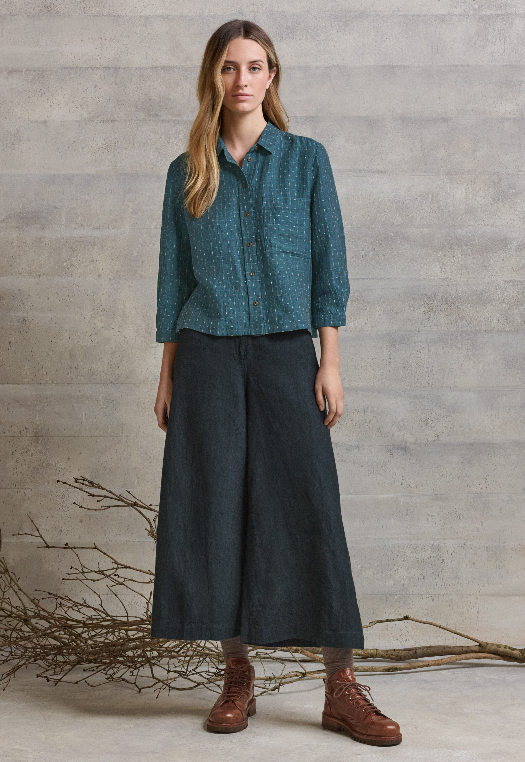 Cross-weave shirt