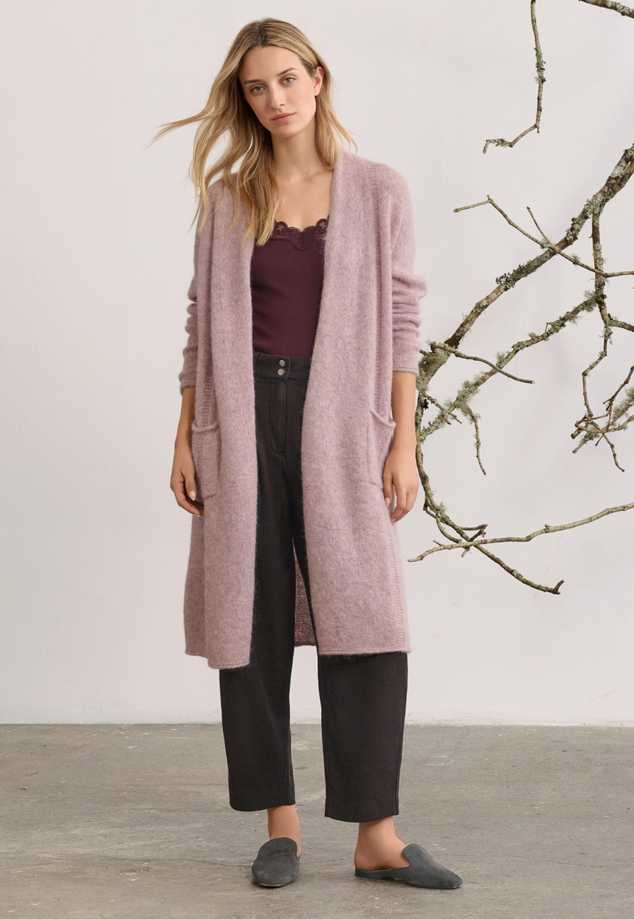 Edge-to-edge cardigan