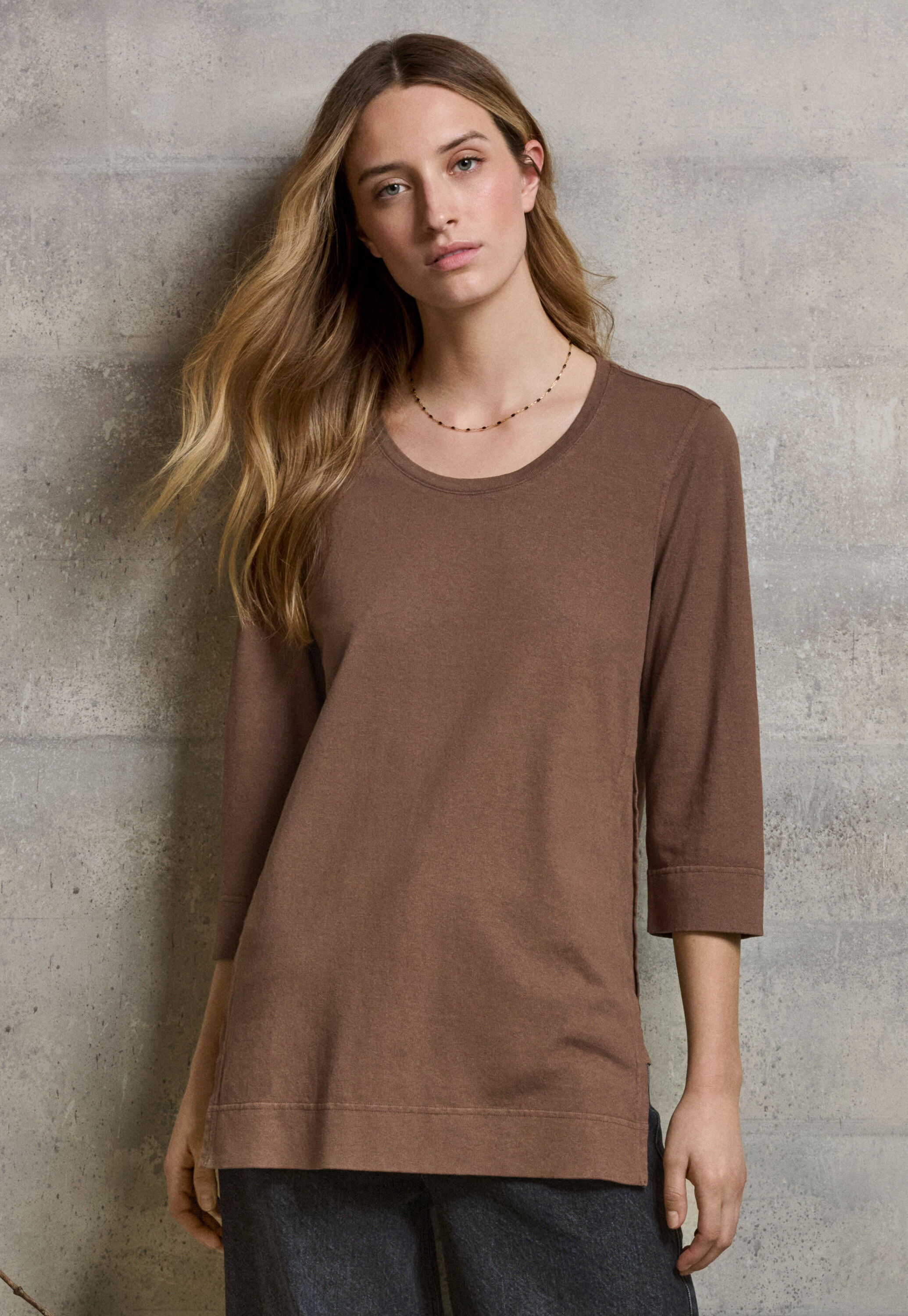 Button-shoulder top