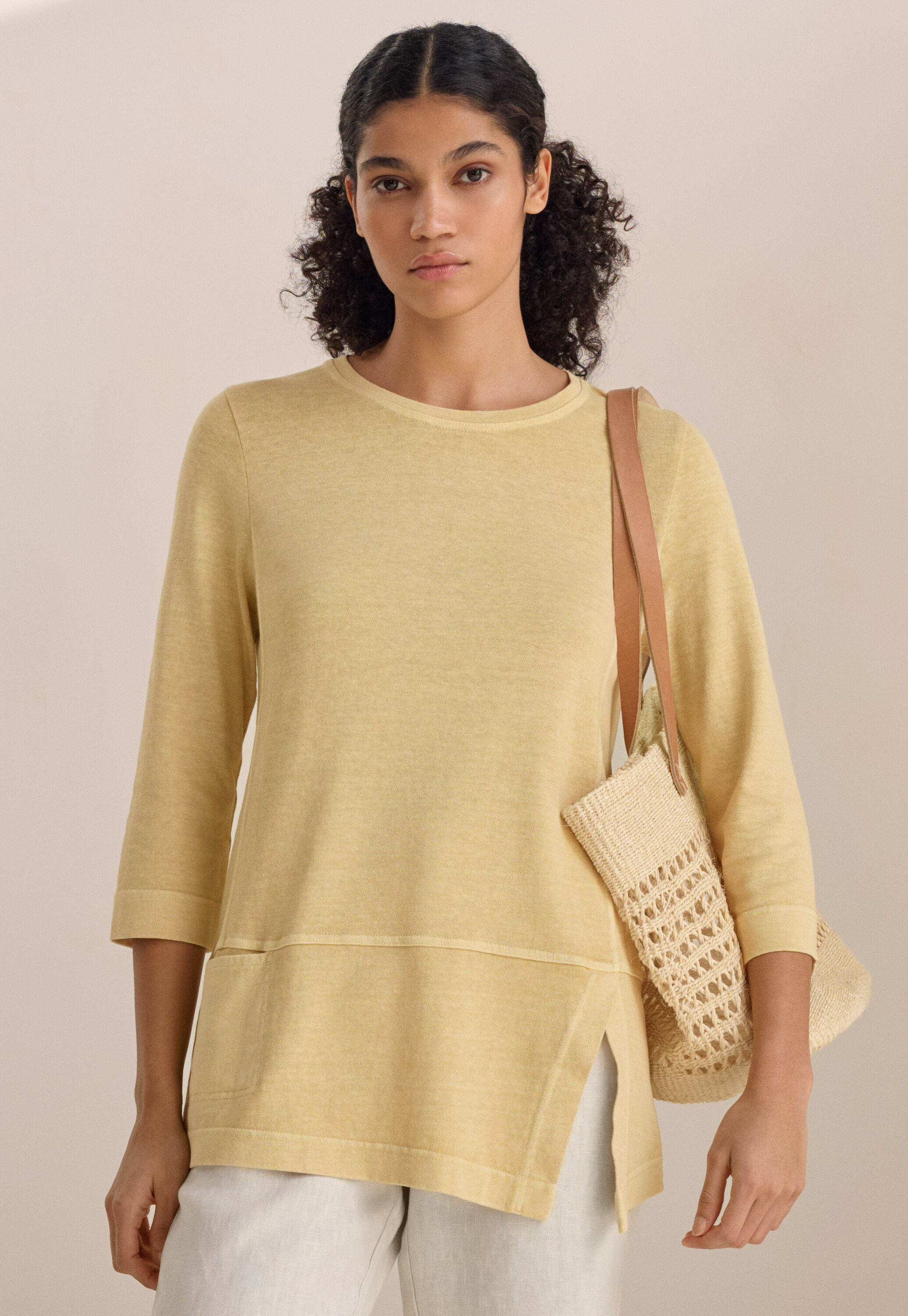 Button-shoulder top