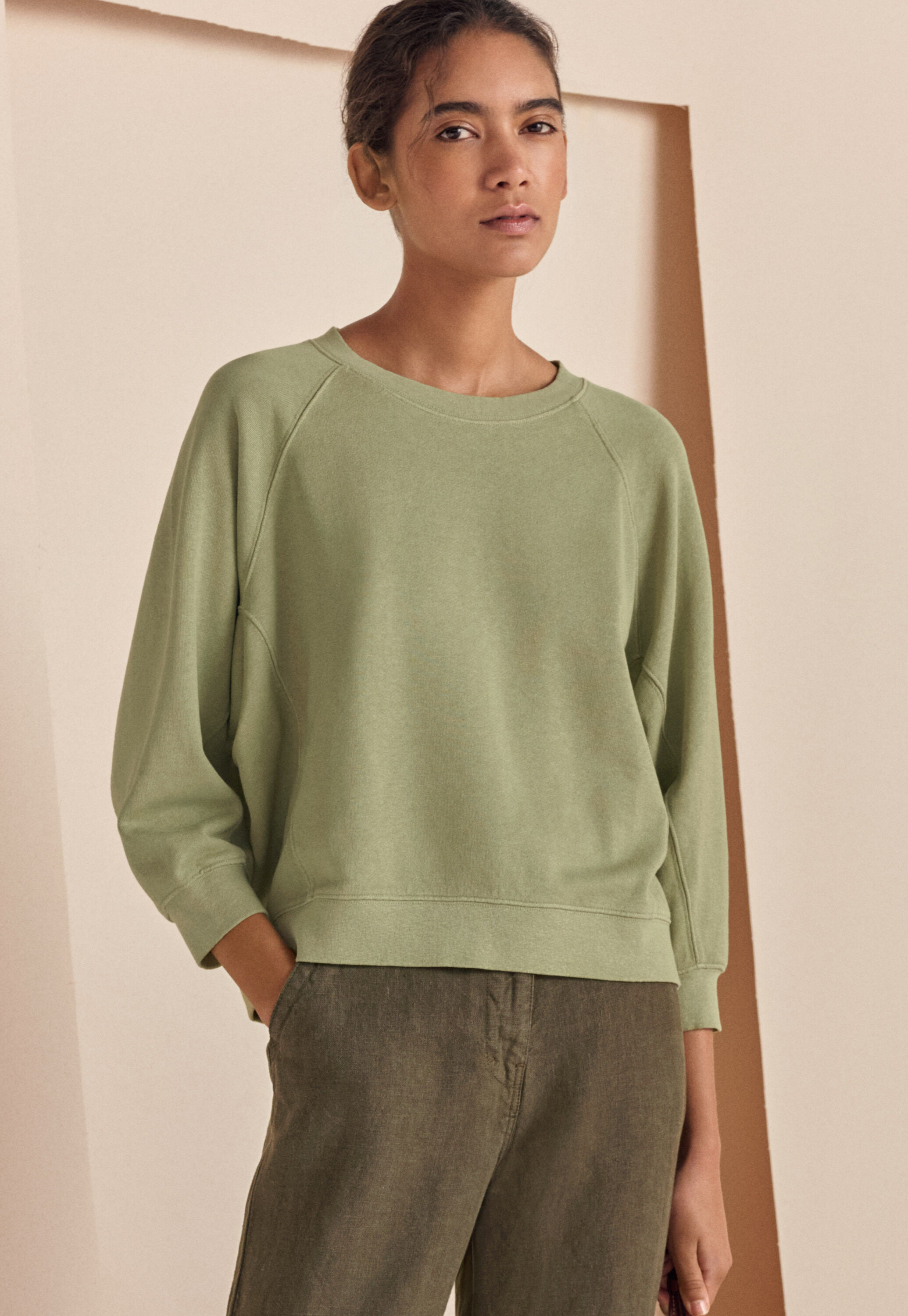 Button-shoulder top