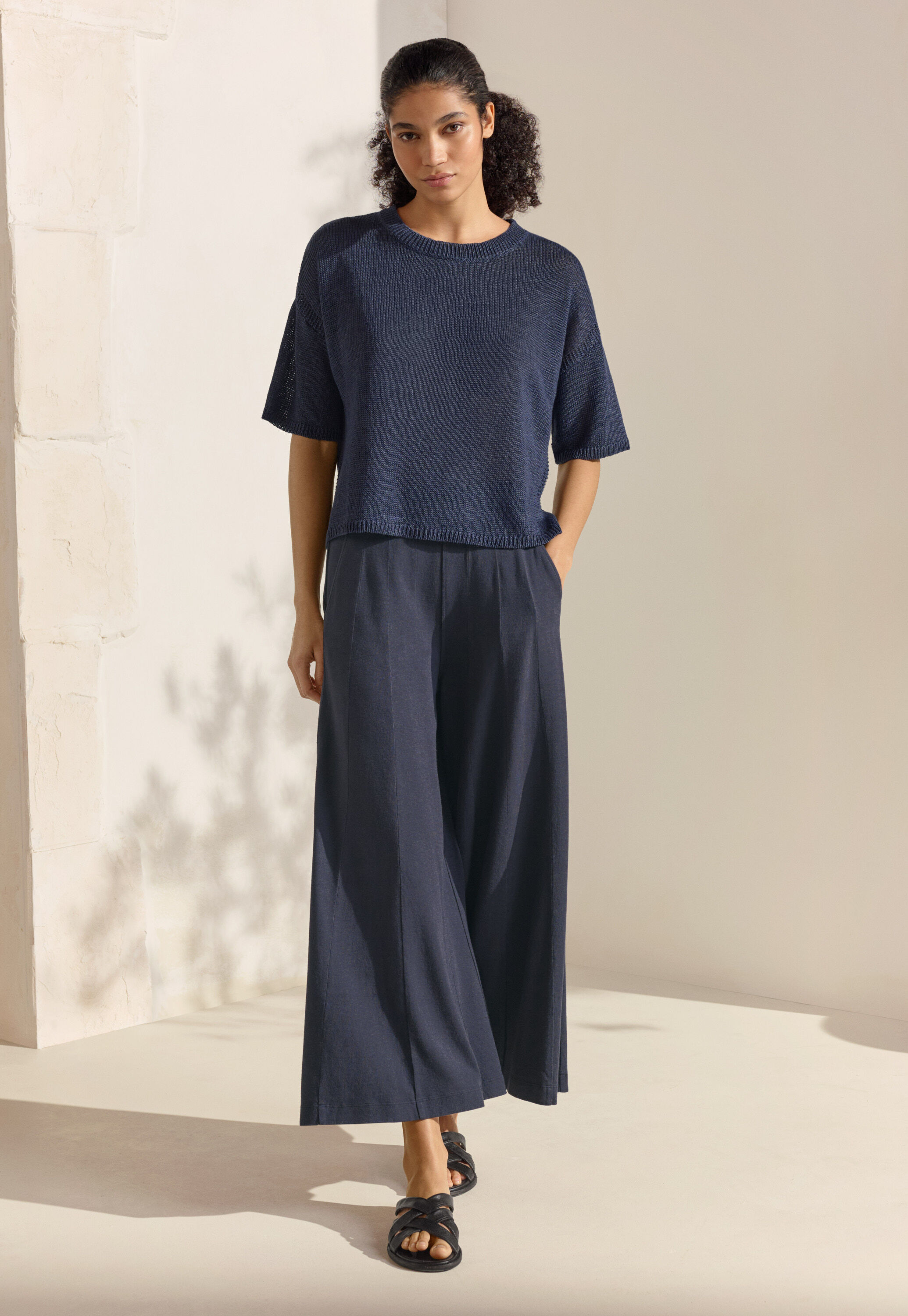 Button-shoulder top