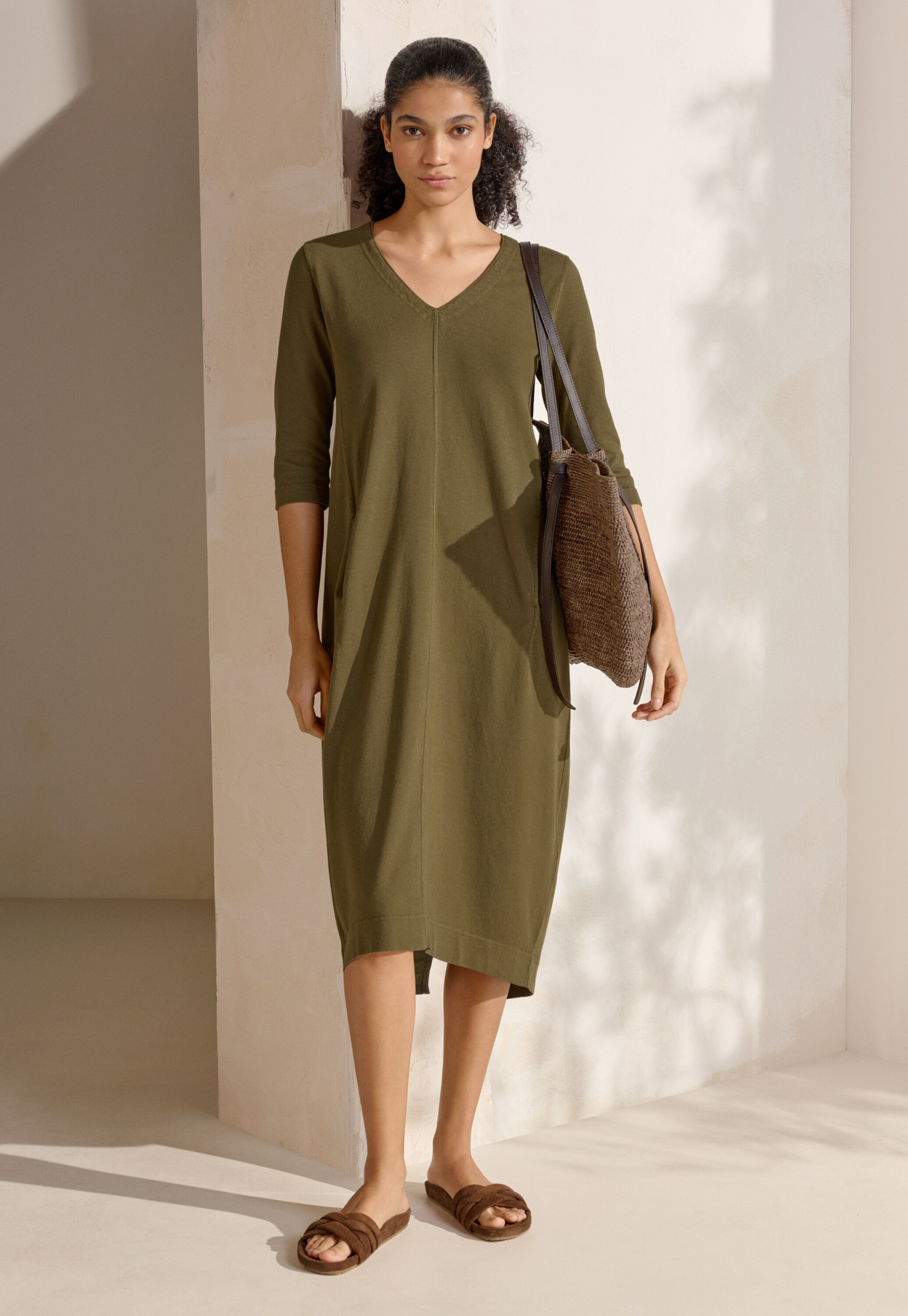 V-neck dress