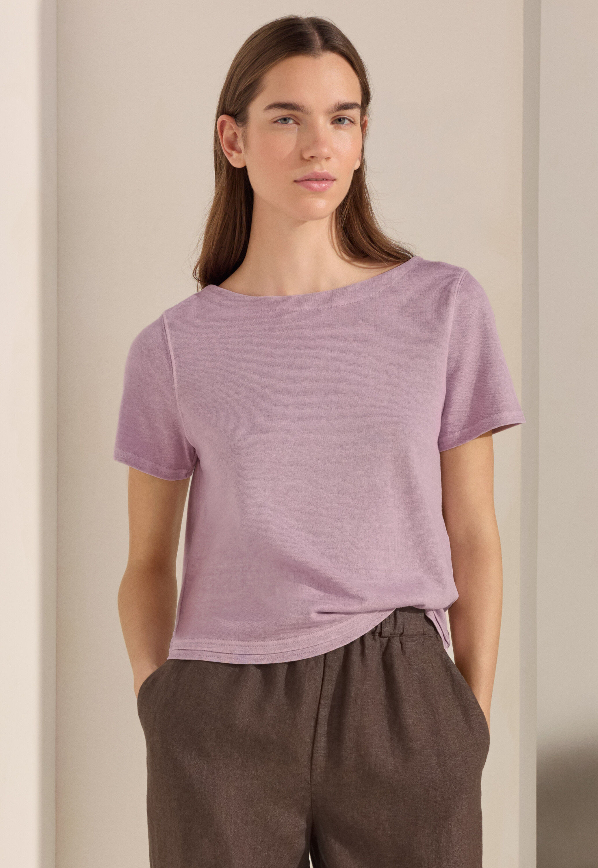 Button-shoulder top