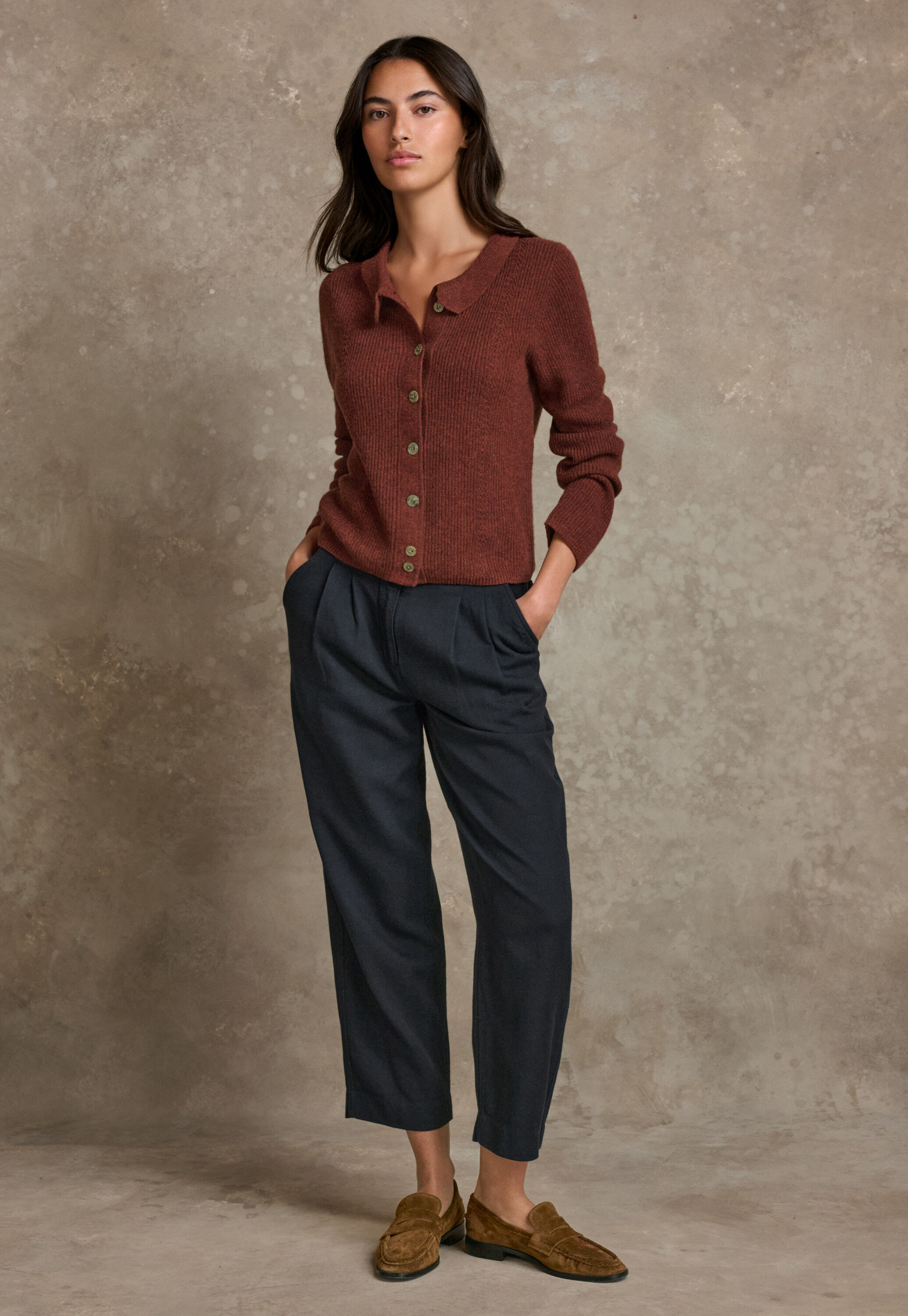 Double-breasted blouse