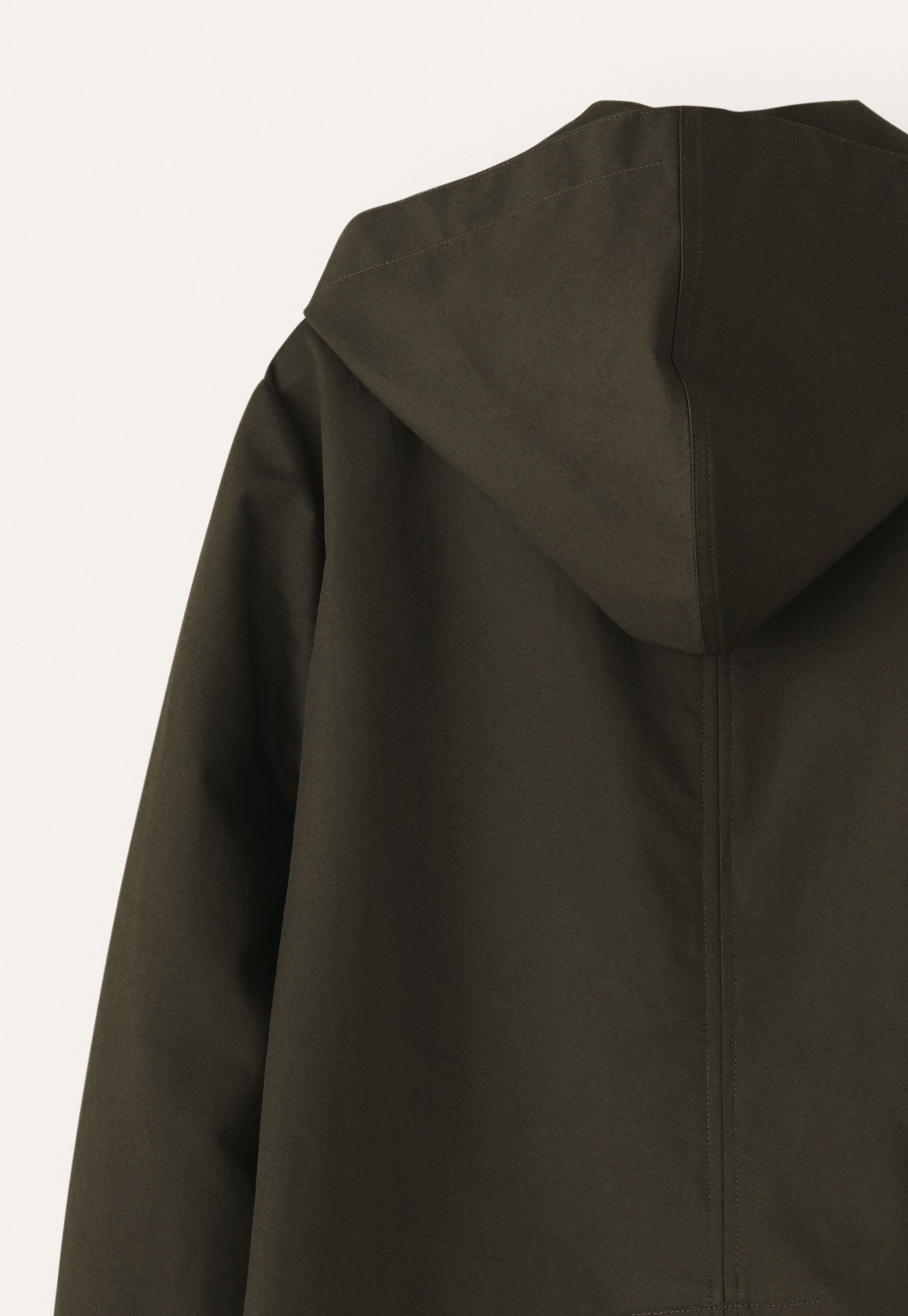 Hooded trench coat